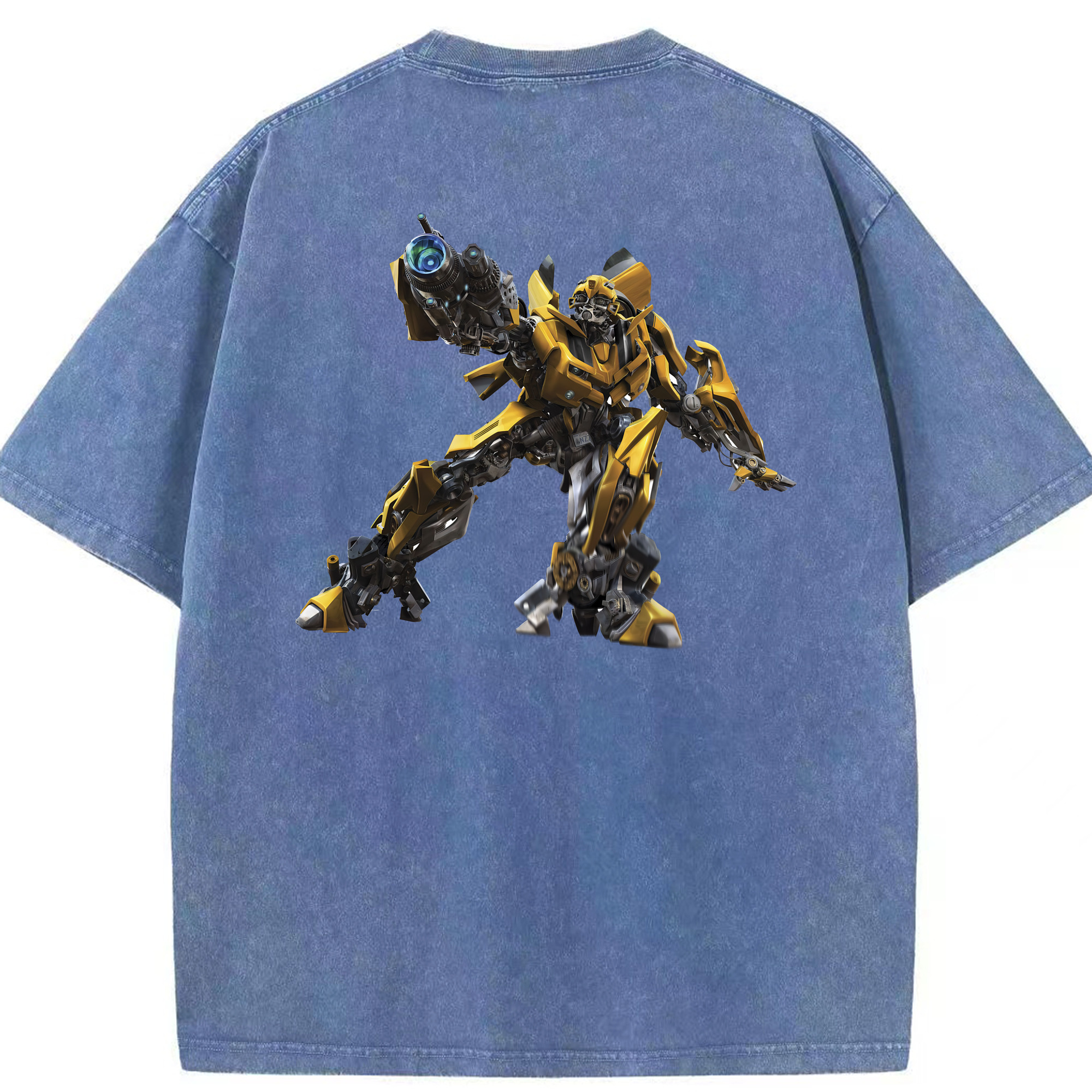 （画像用） Transformers トランスフォーマー 綿100% ヴィンテージ風 半袖Tシャツ（背面プリント）