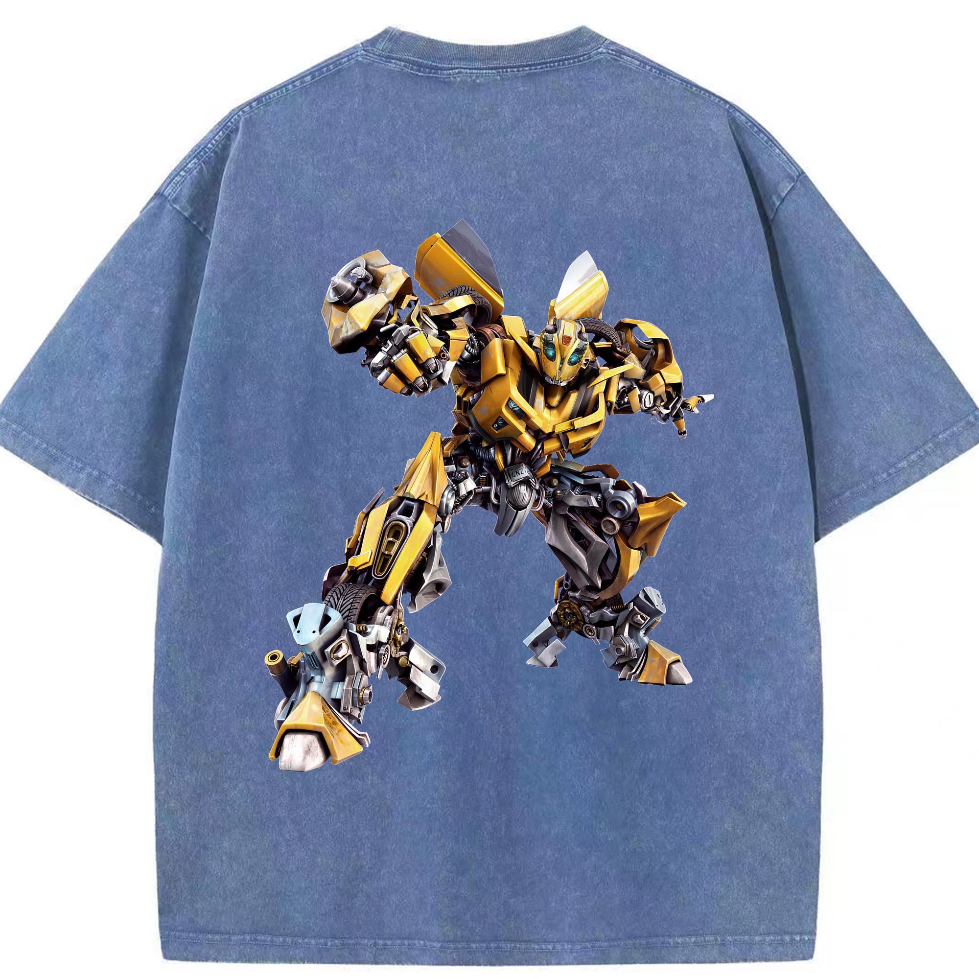 （画像用） Transformers トランスフォーマー 綿100% ヴィンテージ風 半袖Tシャツ（背面プリント）