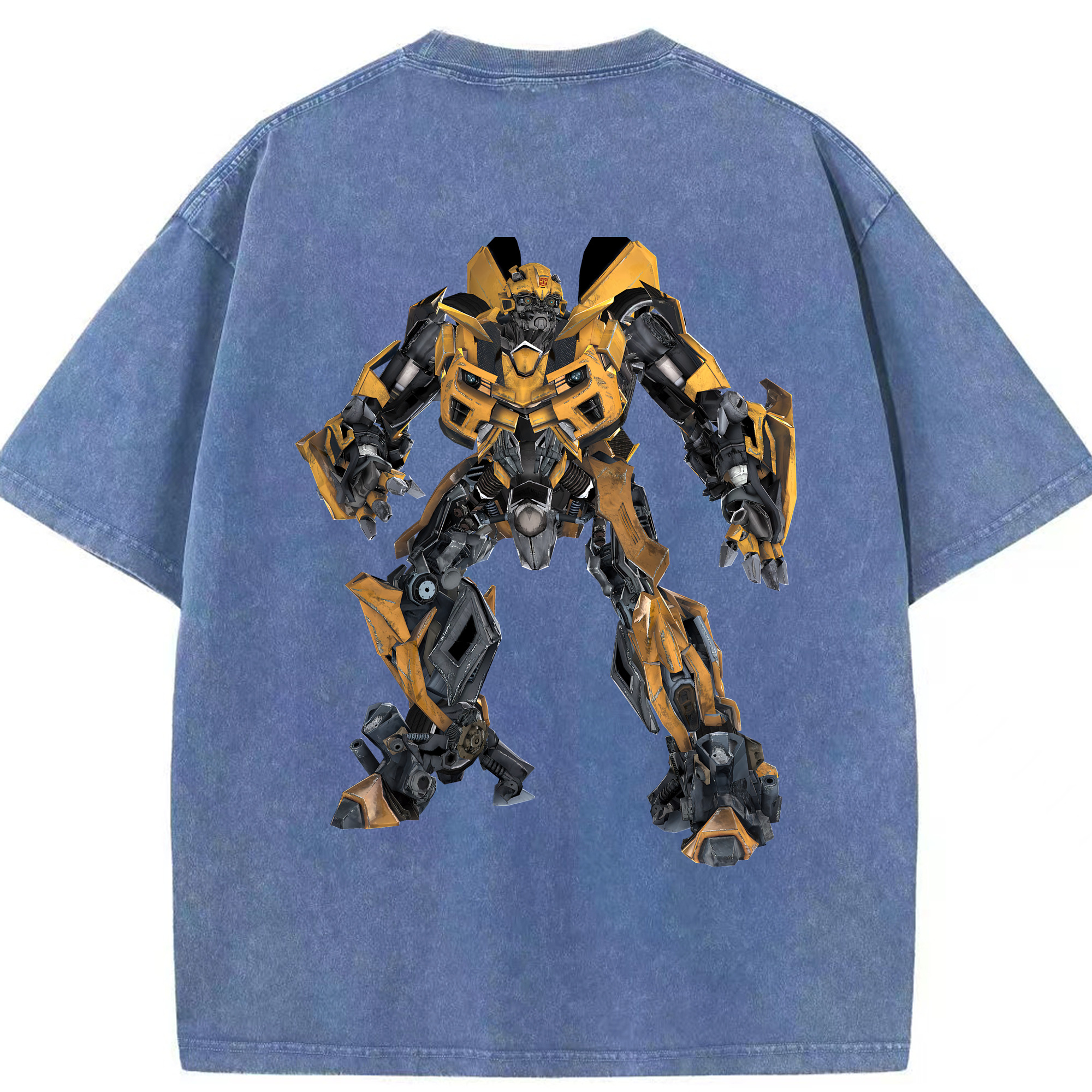 （画像用） Transformers トランスフォーマー 綿100% ヴィンテージ風 半袖Tシャツ（背面プリント）