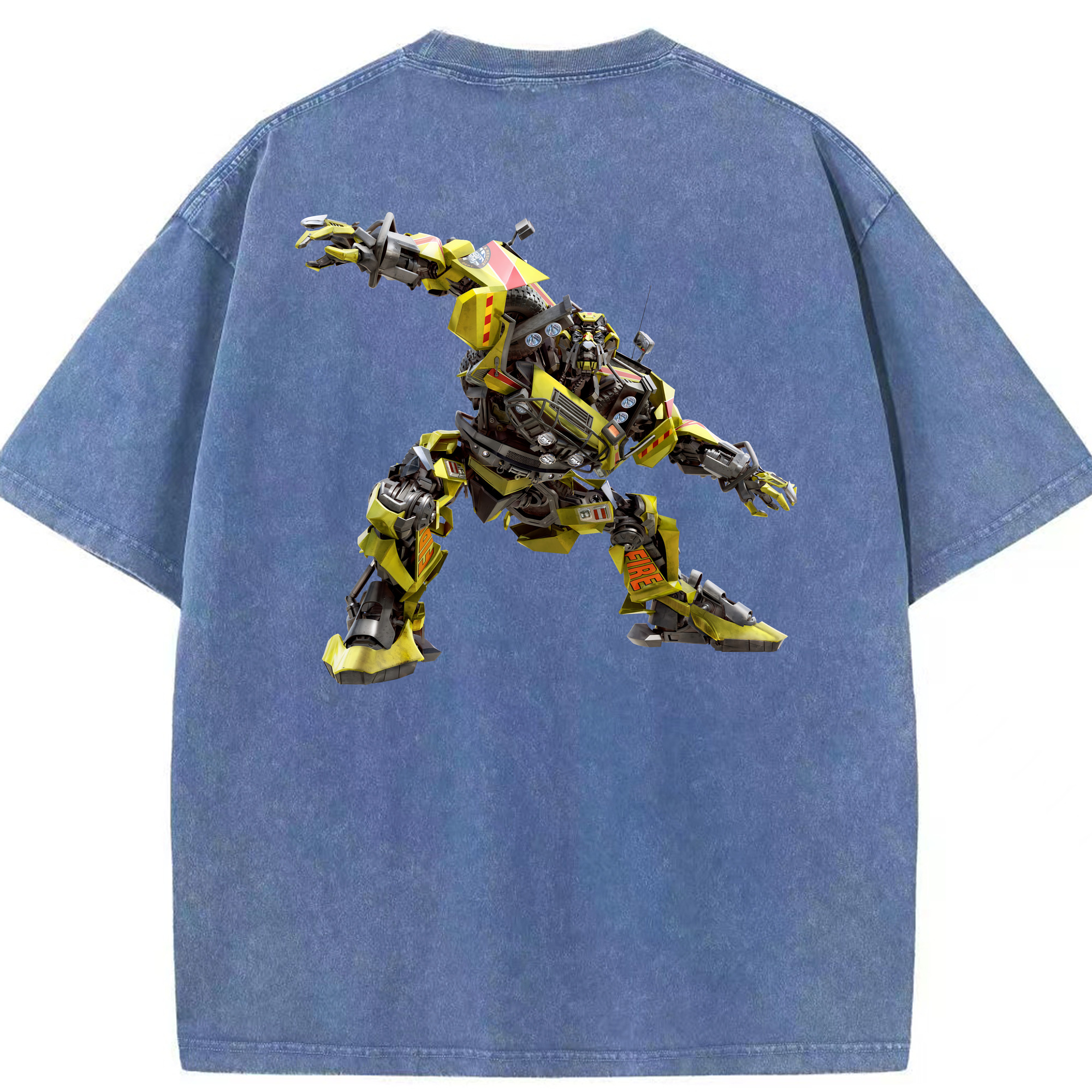 （画像用） Transformers トランスフォーマー 綿100% ヴィンテージ風 半袖Tシャツ（背面プリント）