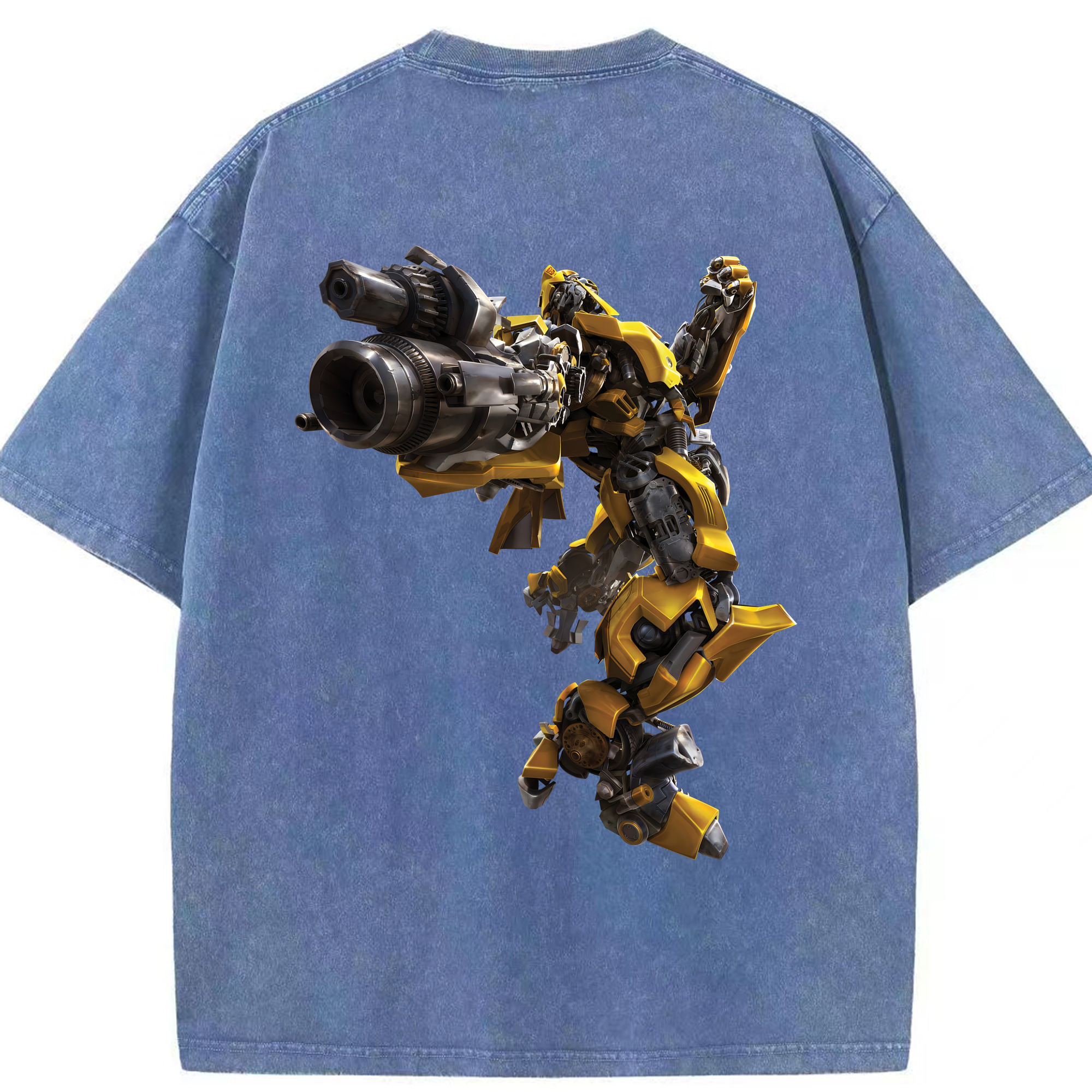 （画像用） Transformers トランスフォーマー 綿100% ヴィンテージ風 半袖Tシャツ（背面プリント）