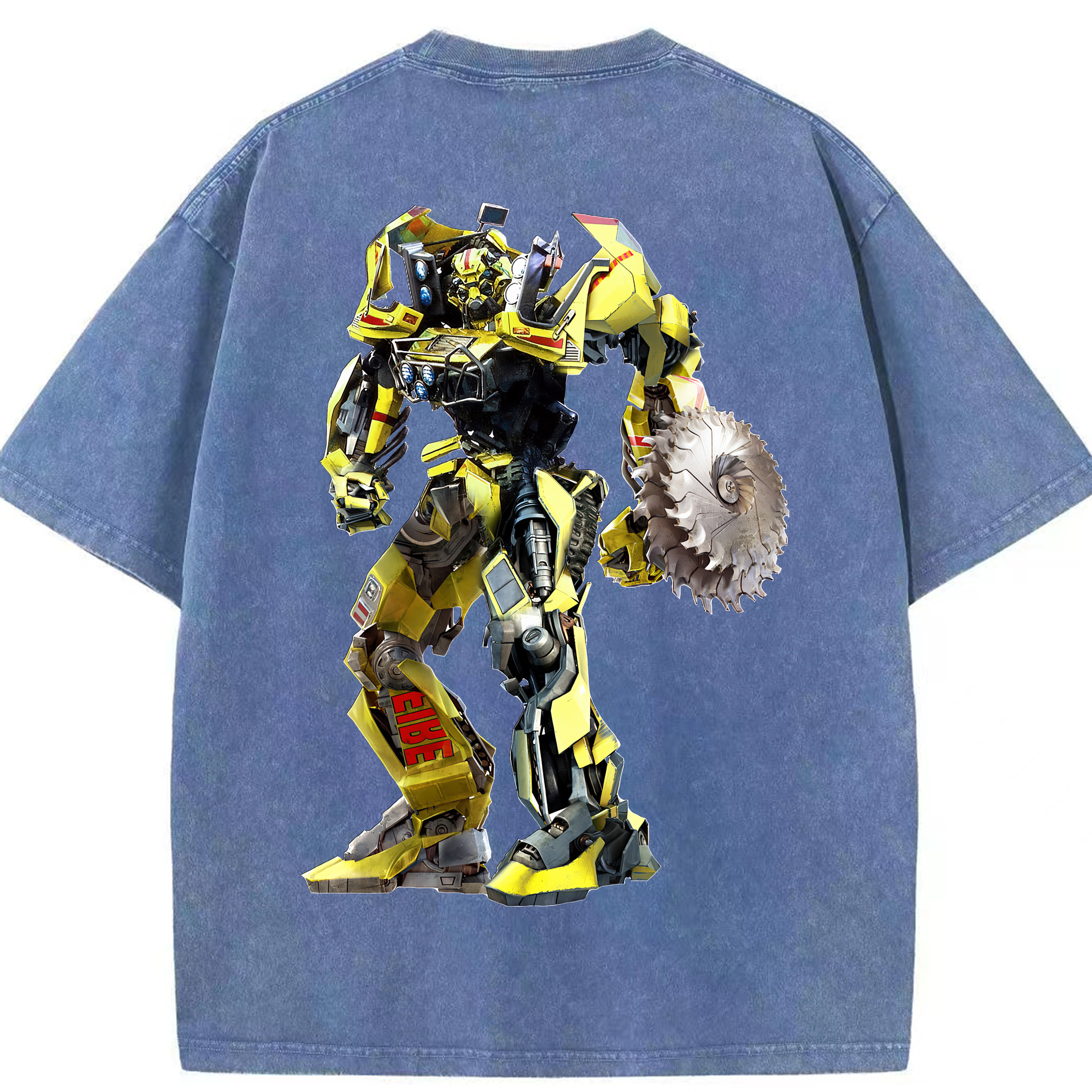 （画像用） Transformers トランスフォーマー 綿100% ヴィンテージ風 半袖Tシャツ（背面プリント）