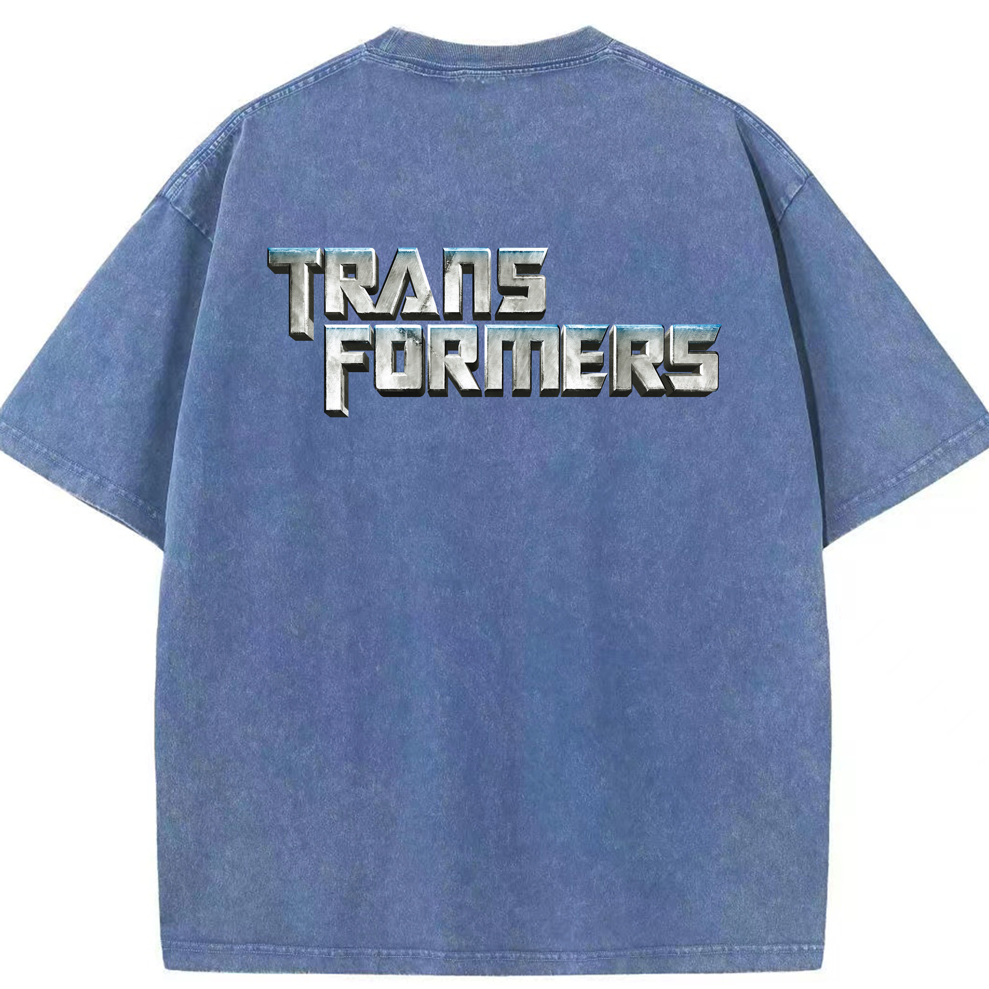 （画像用） Transformers トランスフォーマー 綿100% ヴィンテージ風 半袖Tシャツ（背面プリント）