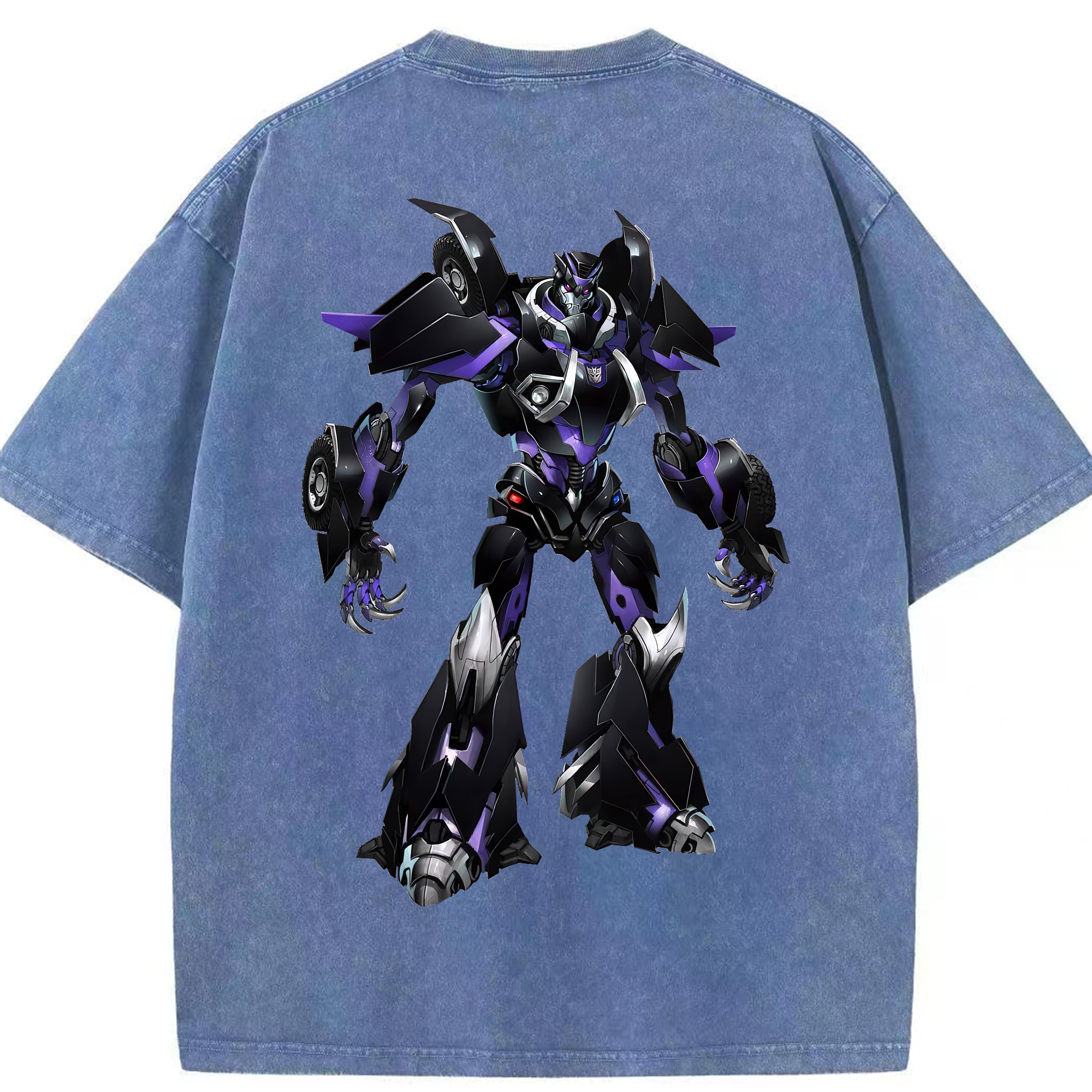 （画像用） Transformers トランスフォーマー 綿100% ヴィンテージ風 半袖Tシャツ（背面プリント）