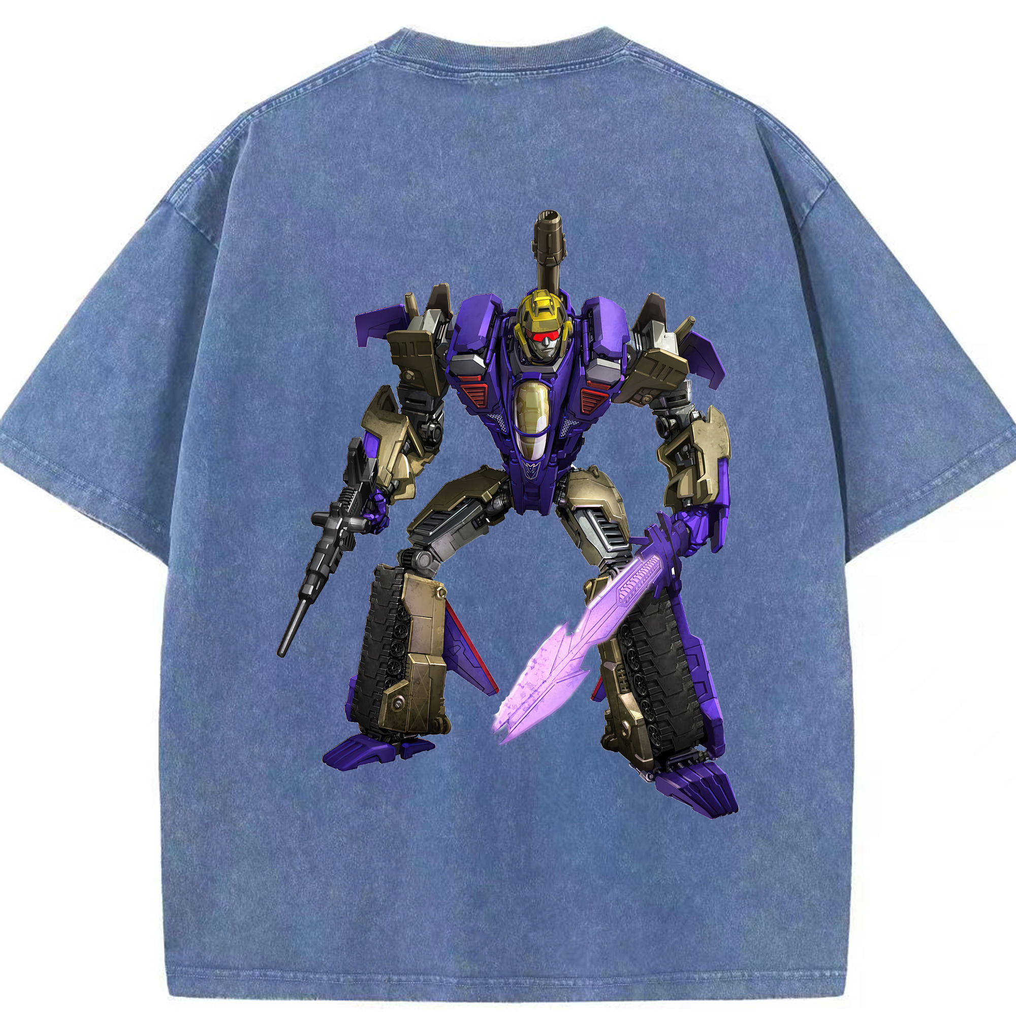（画像用） Transformers トランスフォーマー 綿100% ヴィンテージ風 半袖Tシャツ（背面プリント）