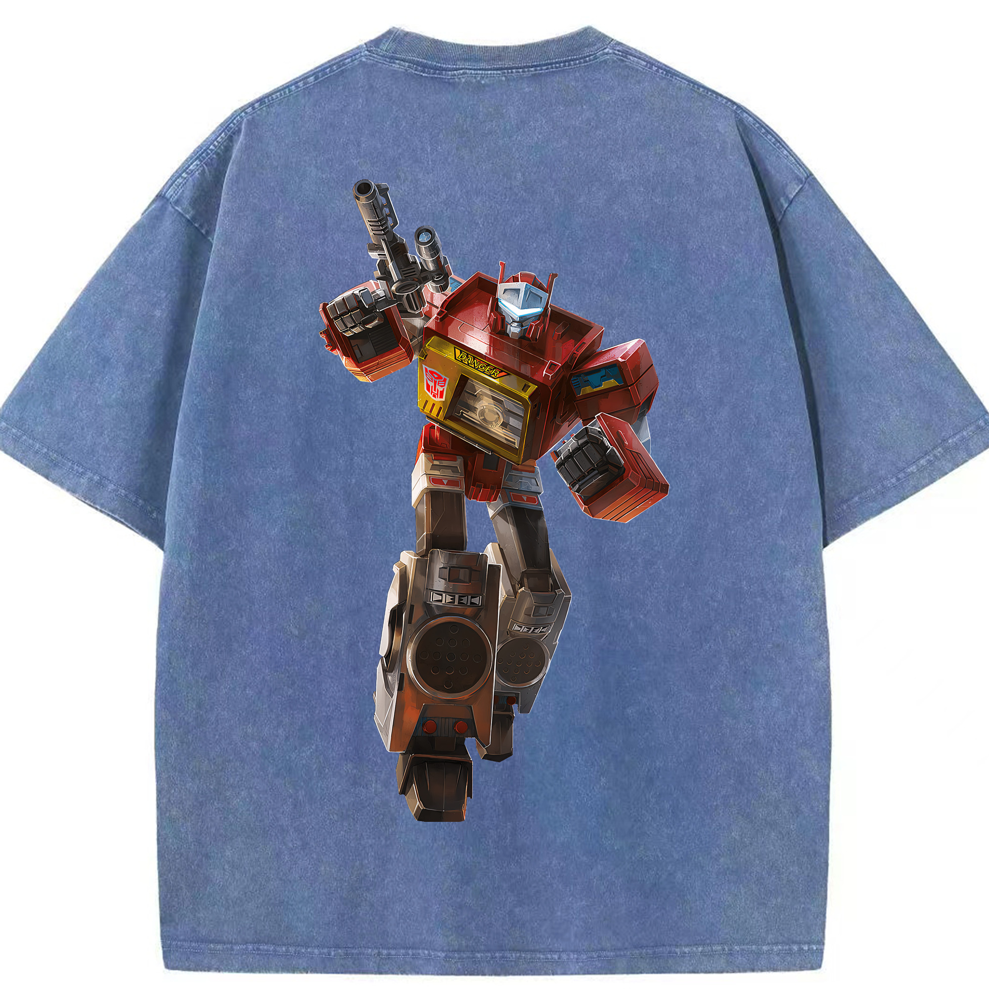 （画像用） Transformers トランスフォーマー 綿100% ヴィンテージ風 半袖Tシャツ（背面プリント）