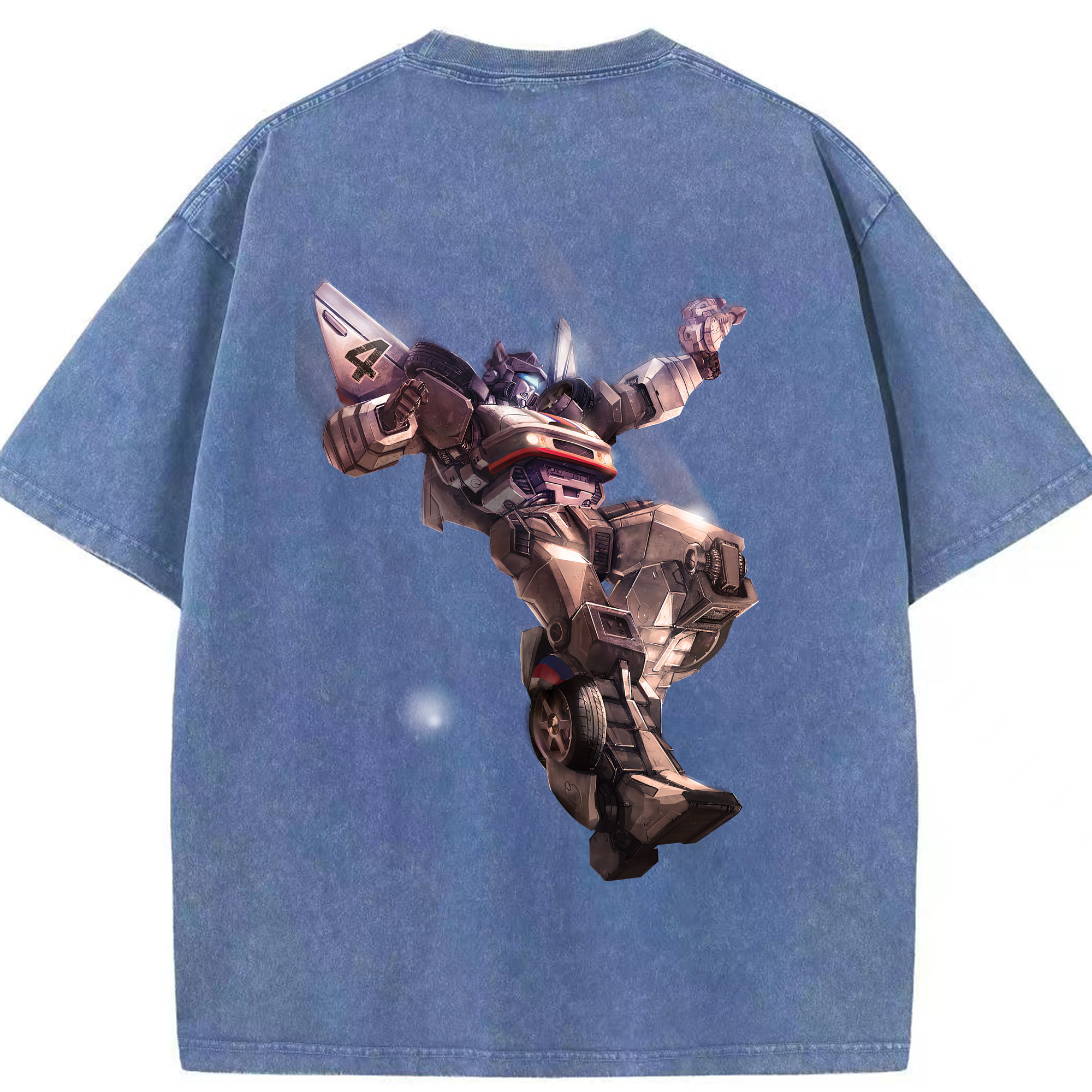 （画像用） Transformers トランスフォーマー 綿100% ヴィンテージ風 半袖Tシャツ（背面プリント）