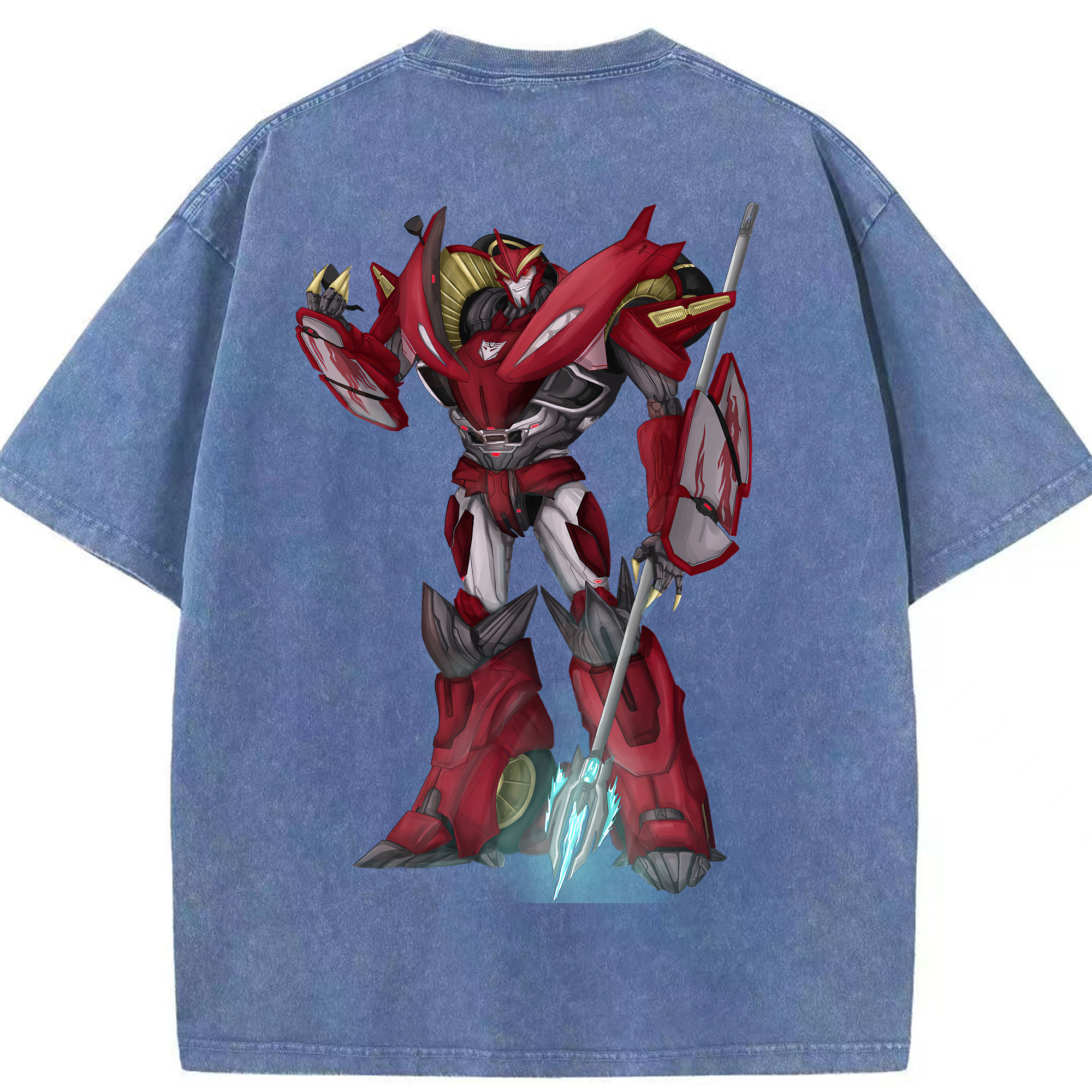 （画像用） Transformers トランスフォーマー 綿100% ヴィンテージ風 半袖Tシャツ（背面プリント）