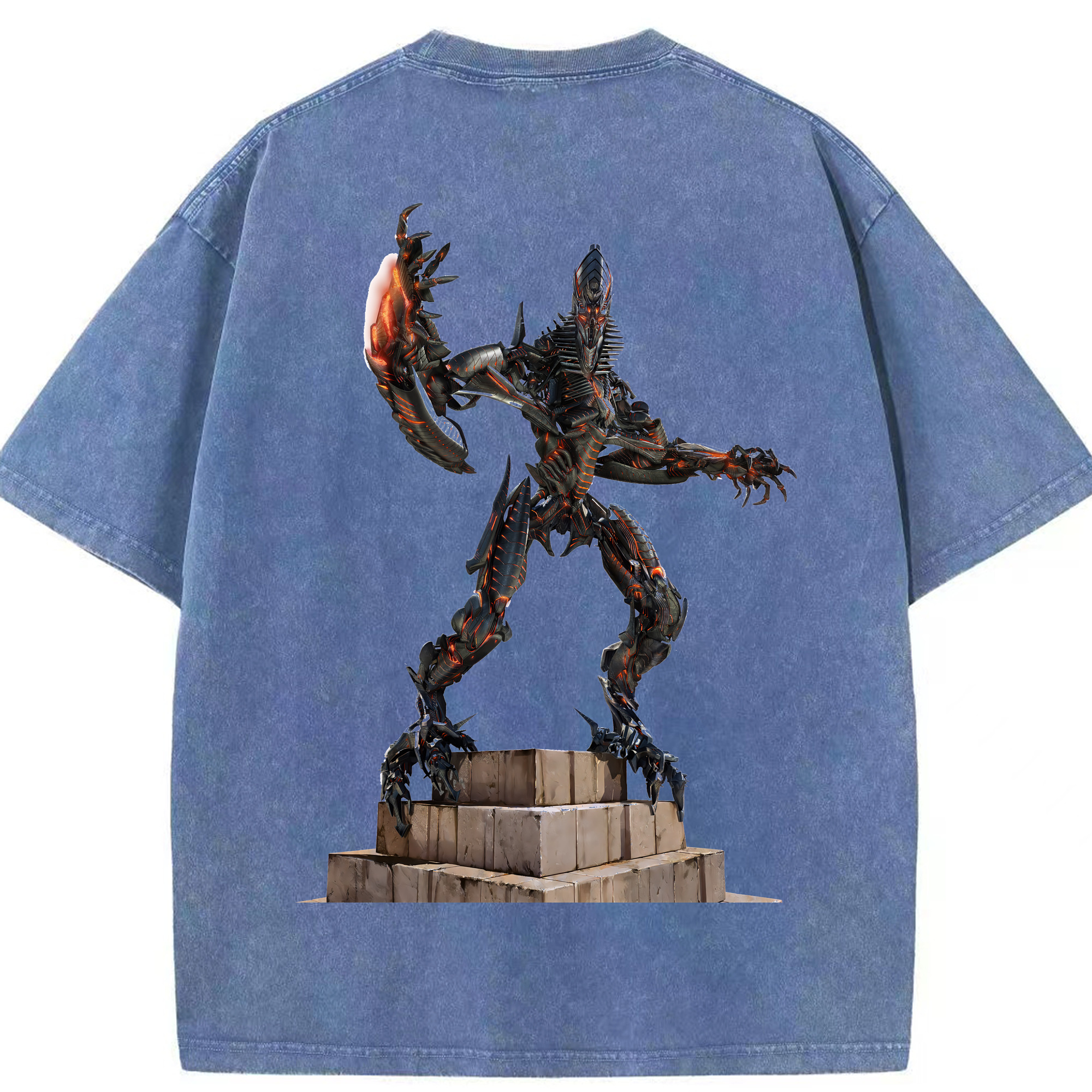 （画像用） Transformers トランスフォーマー 綿100% ヴィンテージ風 半袖Tシャツ（背面プリント）