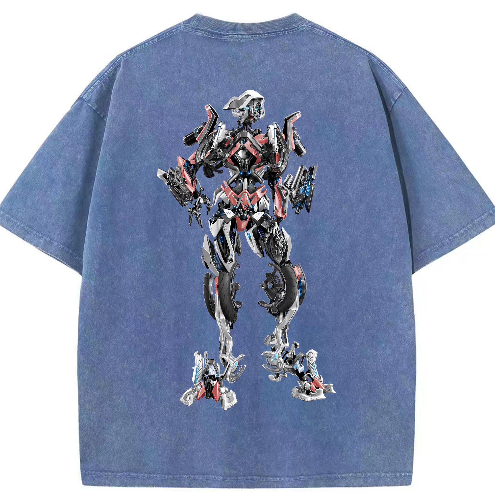 （画像用） Transformers トランスフォーマー 綿100% ヴィンテージ風 半袖Tシャツ（背面プリント）
