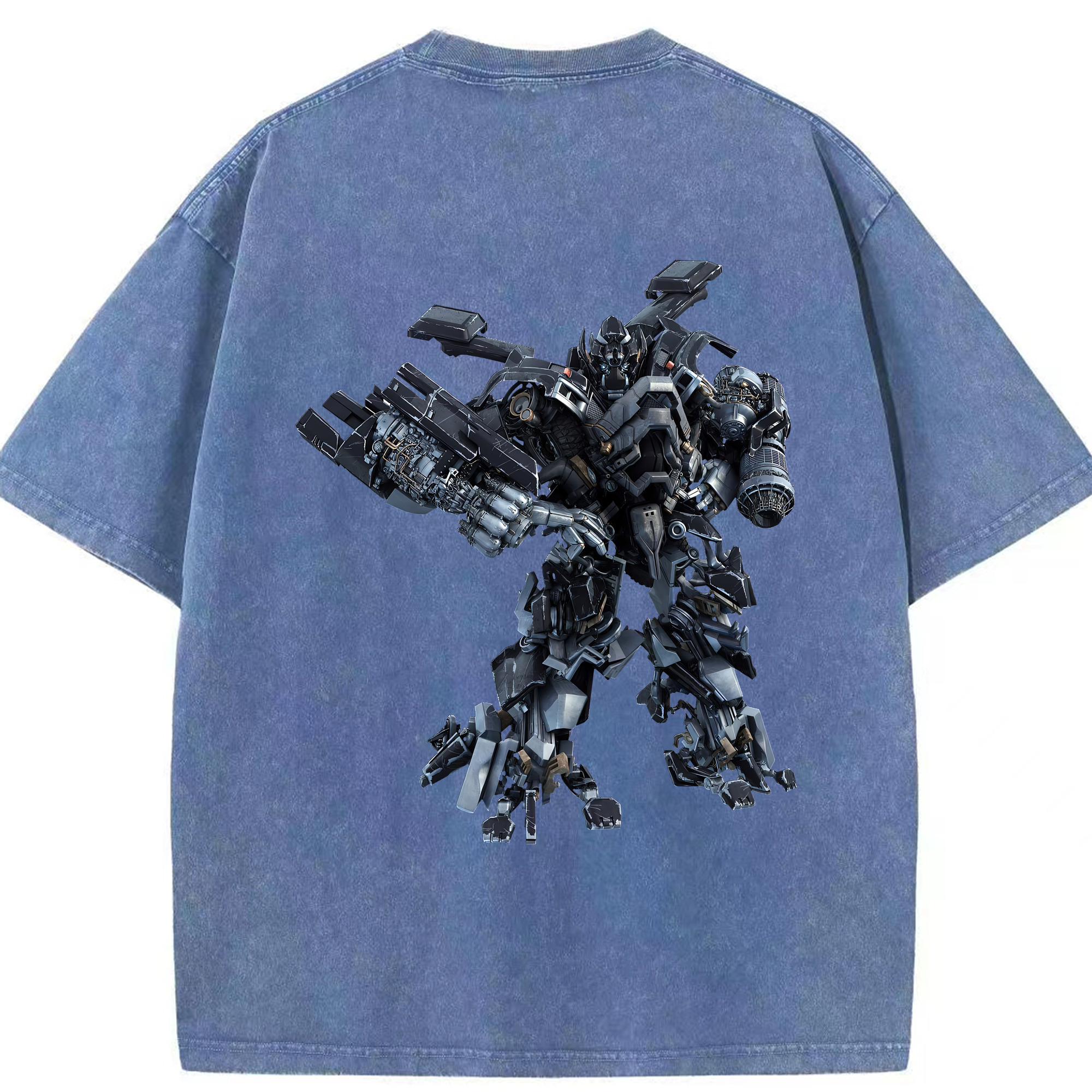 （画像用） Transformers トランスフォーマー 綿100% ヴィンテージ風 半袖Tシャツ（背面プリント）