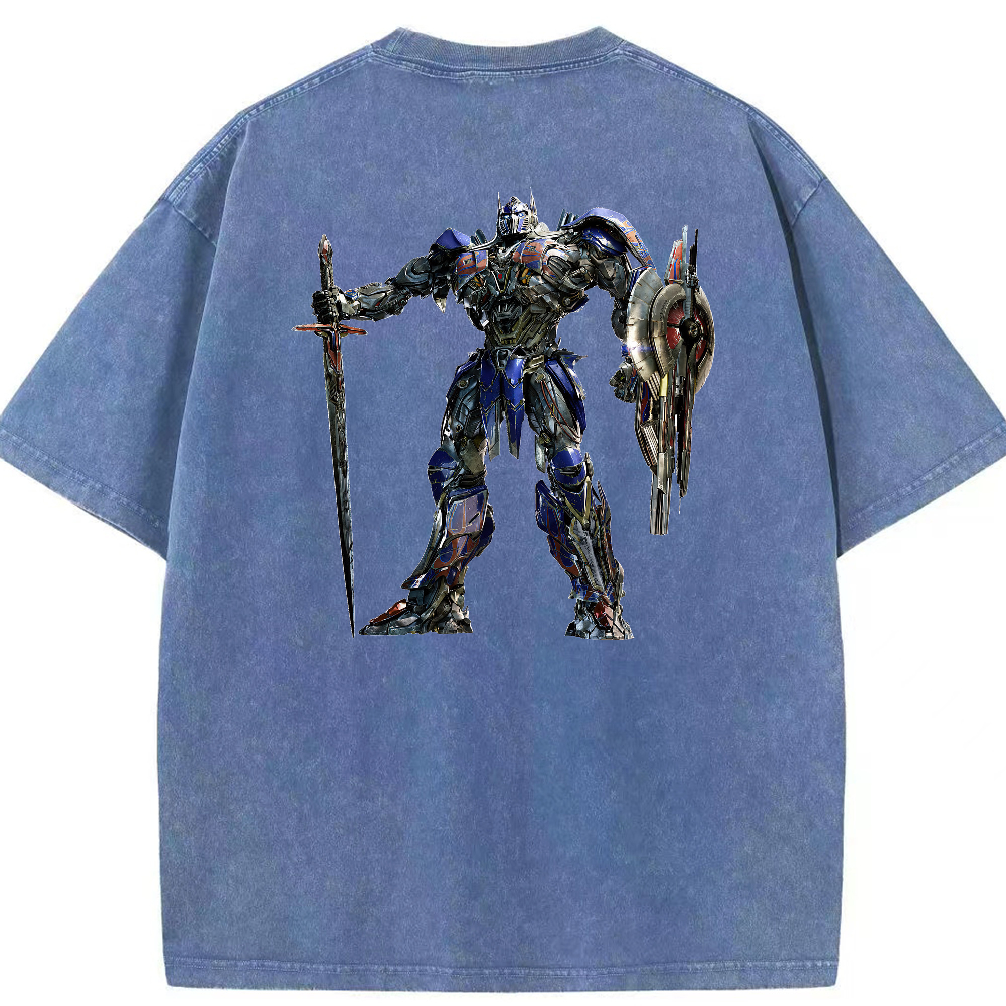 （画像用） Transformers トランスフォーマー 綿100% ヴィンテージ風 半袖Tシャツ（背面プリント）