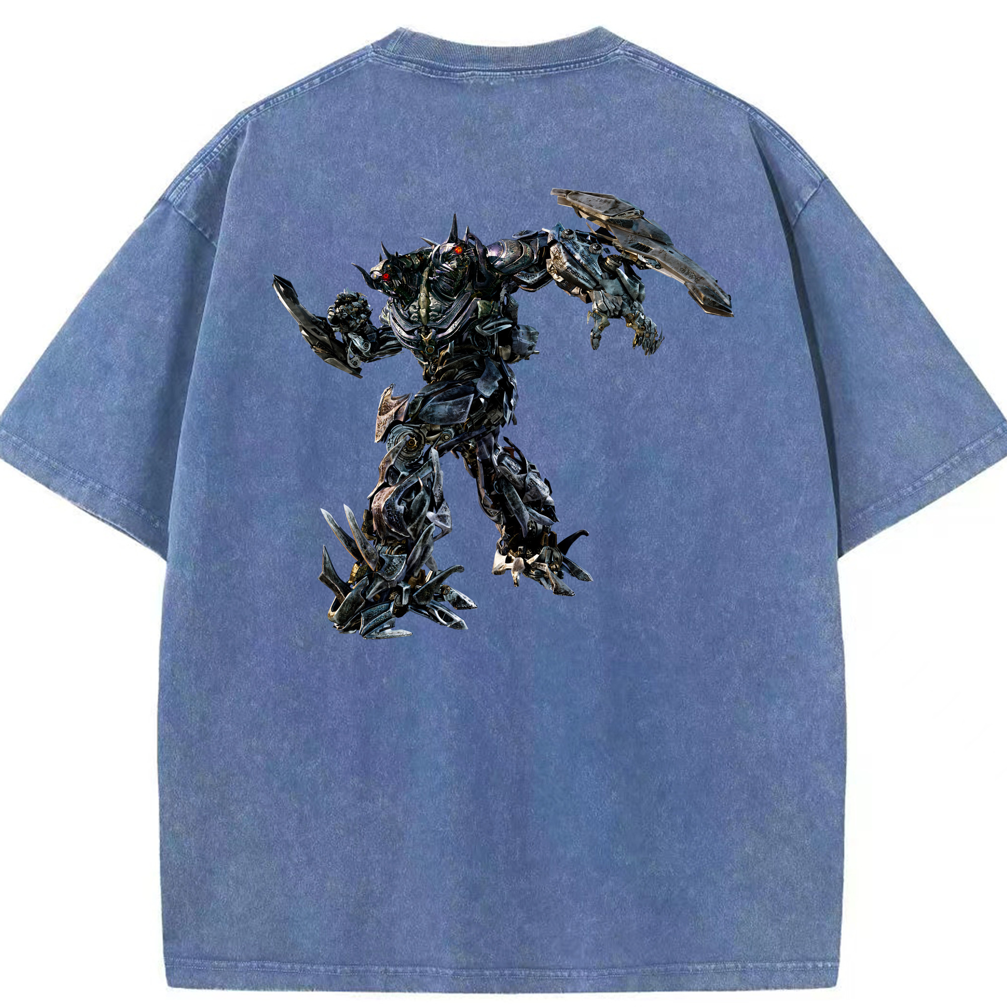 （画像用） Transformers トランスフォーマー 綿100% ヴィンテージ風 半袖Tシャツ（背面プリント）