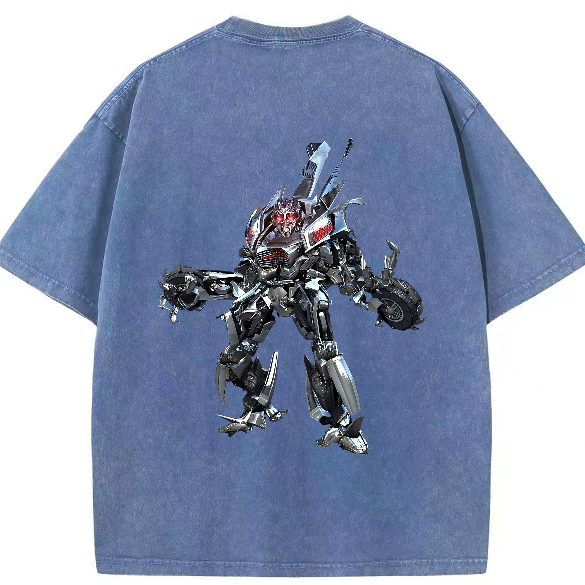 （画像用） Transformers トランスフォーマー 綿100% ヴィンテージ風 半袖Tシャツ（背面プリント）