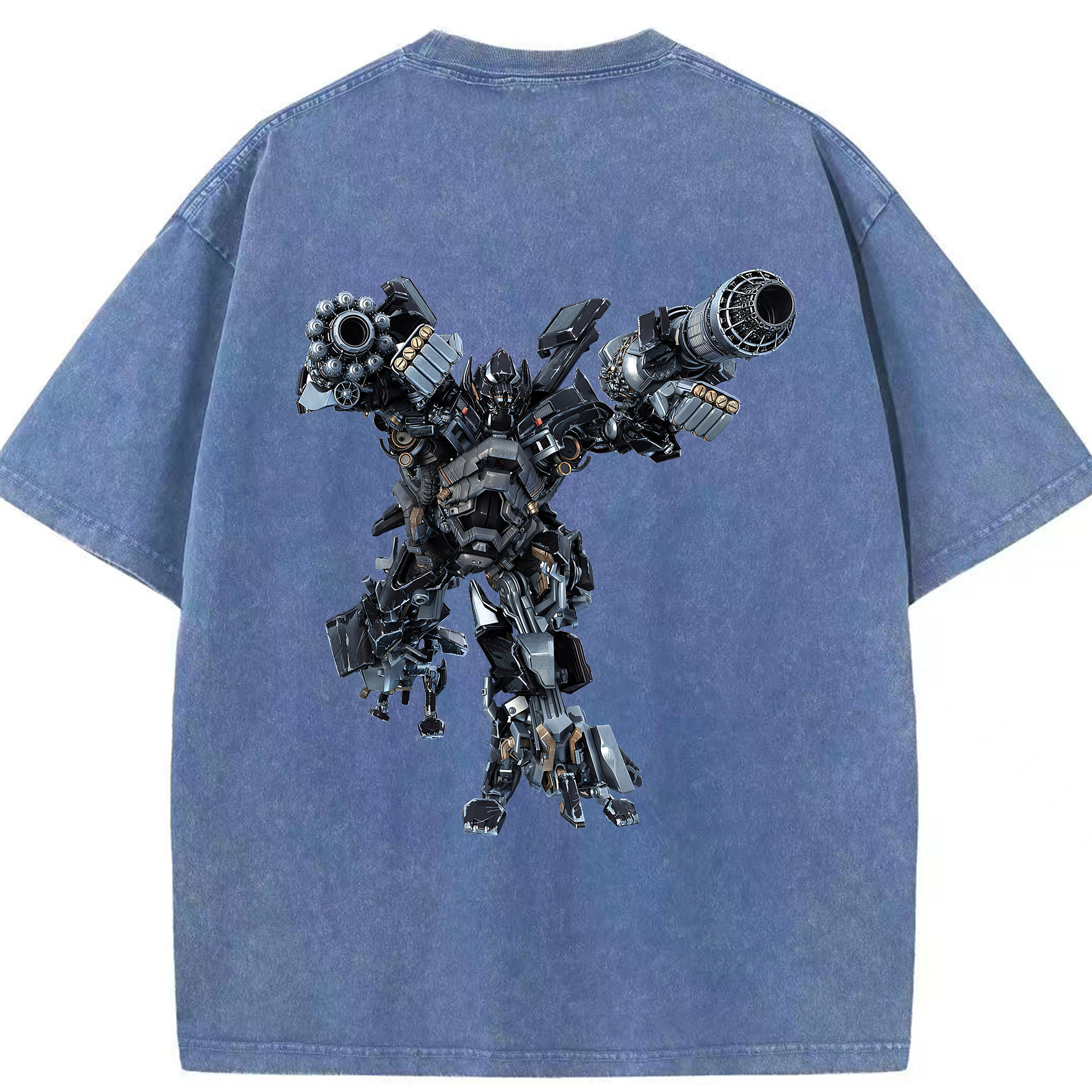 （画像用） Transformers トランスフォーマー 綿100% ヴィンテージ風 半袖Tシャツ（背面プリント）