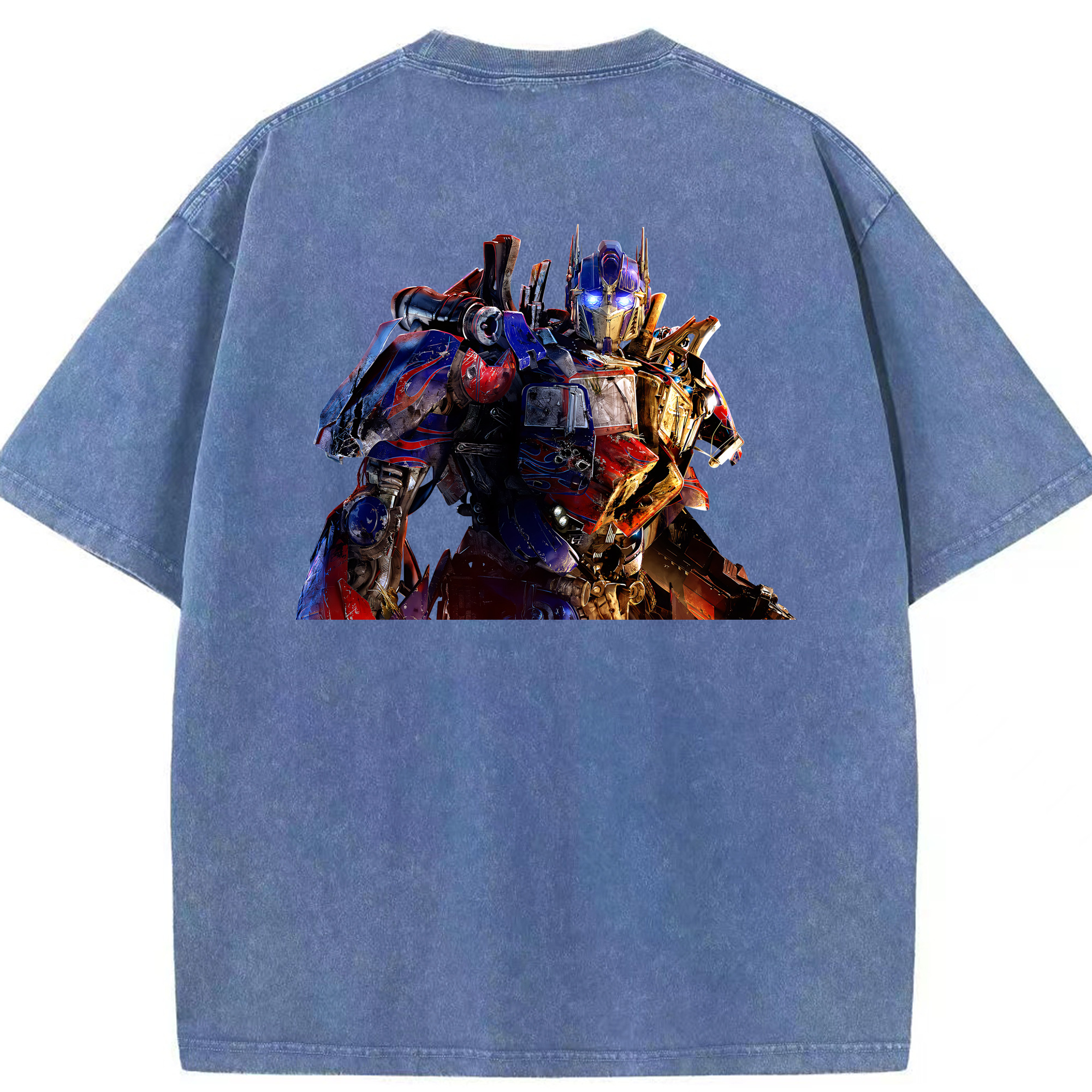（画像用） Transformers トランスフォーマー 綿100% ヴィンテージ風 半袖Tシャツ（背面プリント）