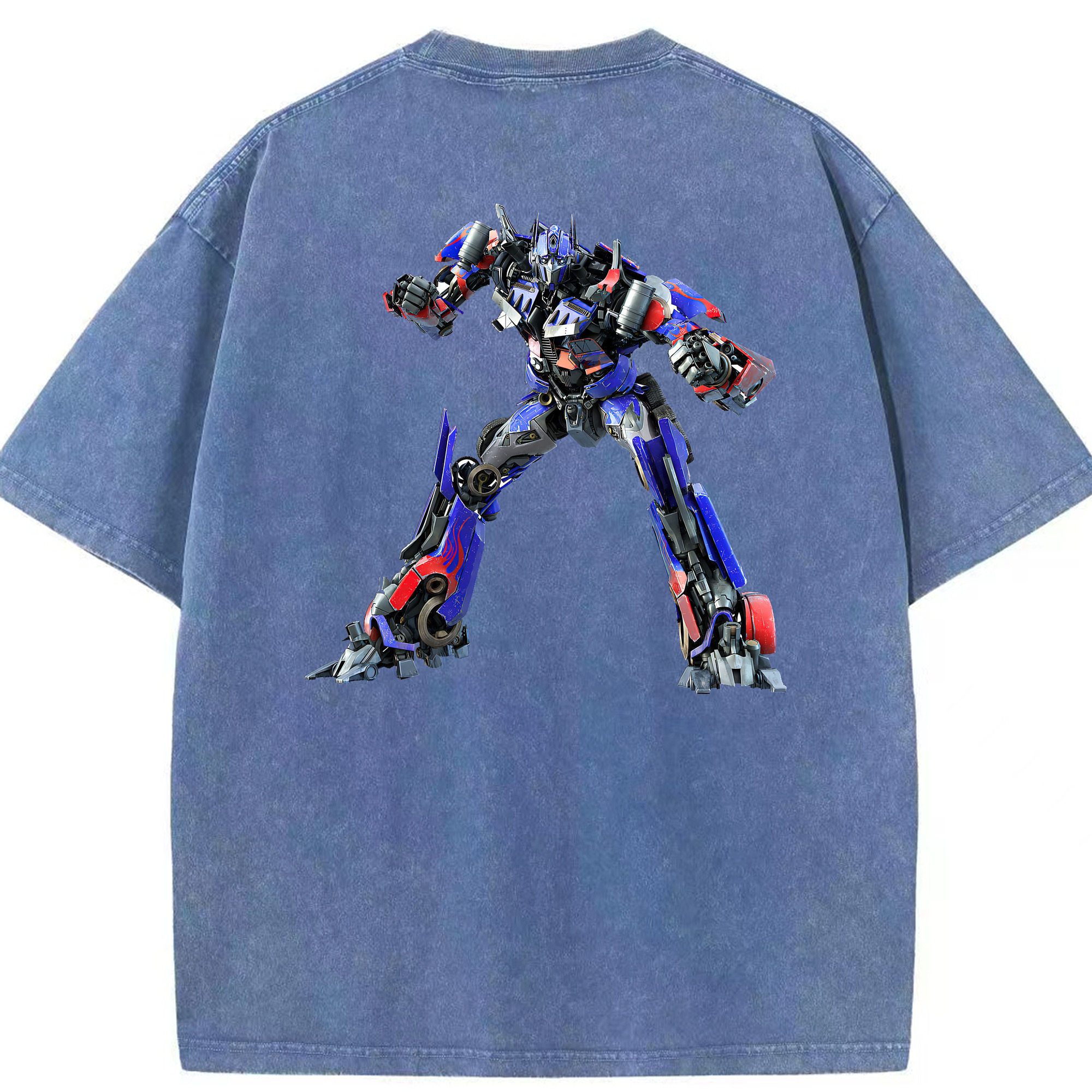 （画像用） Transformers トランスフォーマー 綿100% ヴィンテージ風 半袖Tシャツ（背面プリント）