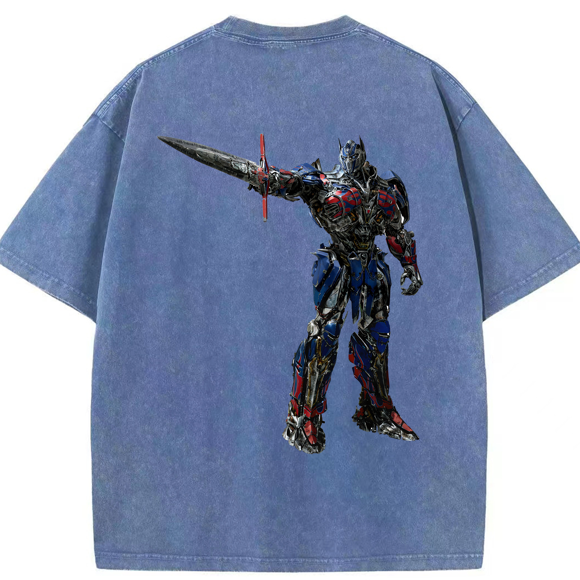 （画像用） Transformers トランスフォーマー 綿100% ヴィンテージ風 半袖Tシャツ（背面プリント）