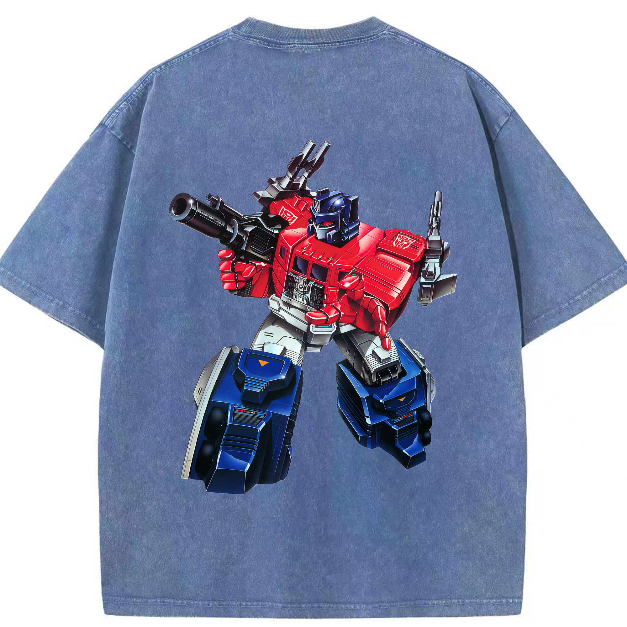 （画像用） Transformers トランスフォーマー 綿100% ヴィンテージ風 半袖Tシャツ（背面プリント）