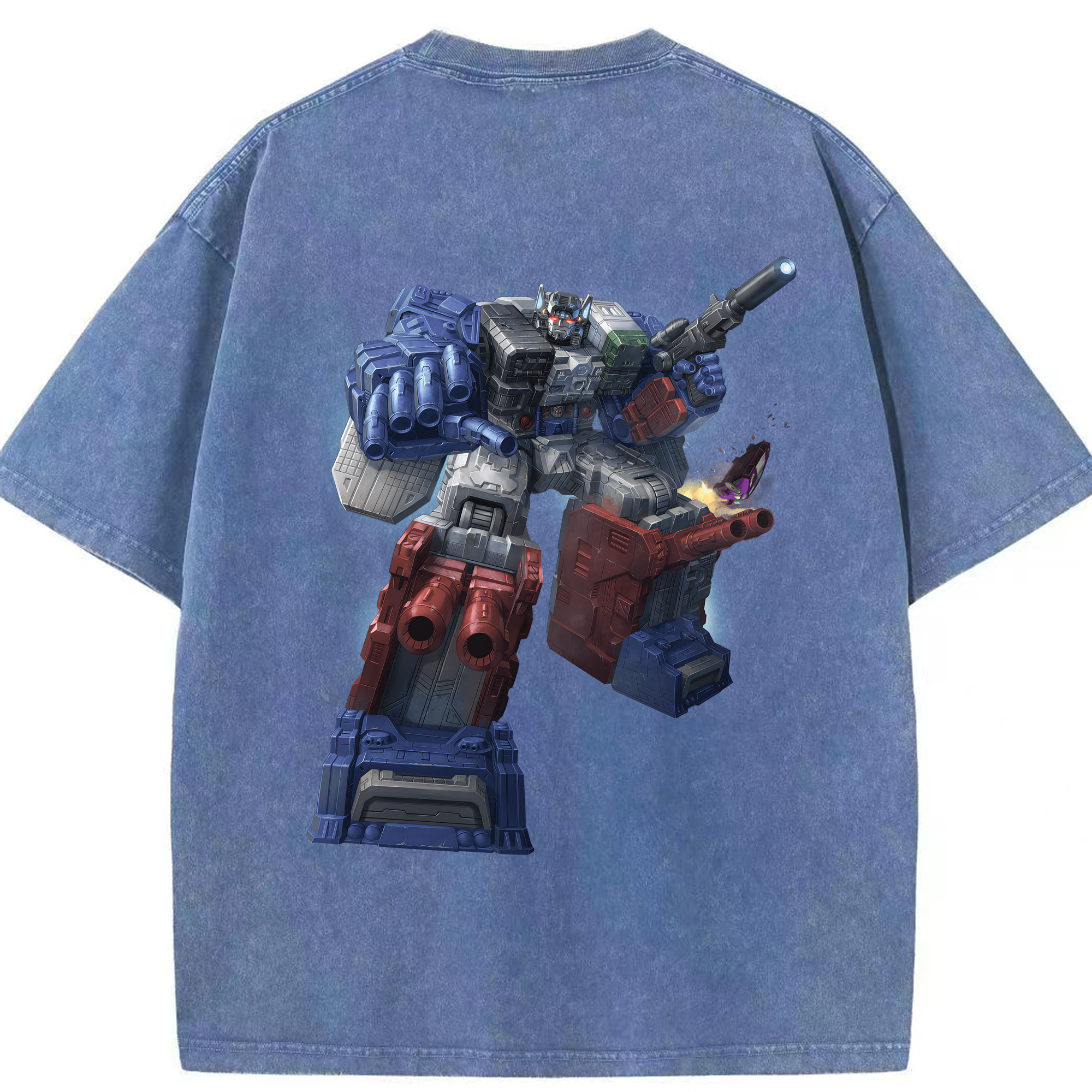 （画像用） Transformers トランスフォーマー 綿100% ヴィンテージ風 半袖Tシャツ（背面プリント）