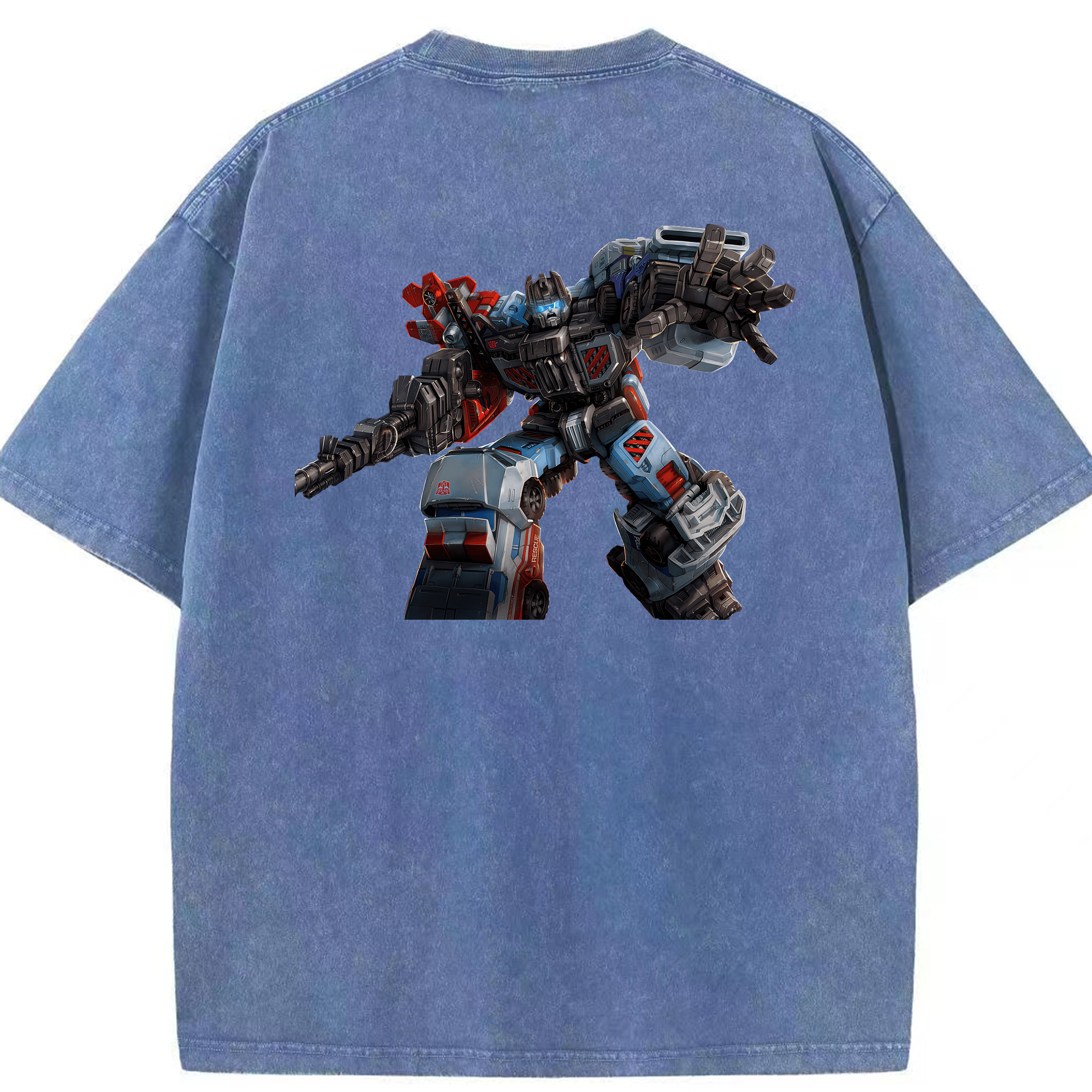 （画像用） Transformers トランスフォーマー 綿100% ヴィンテージ風 半袖Tシャツ（背面プリント）