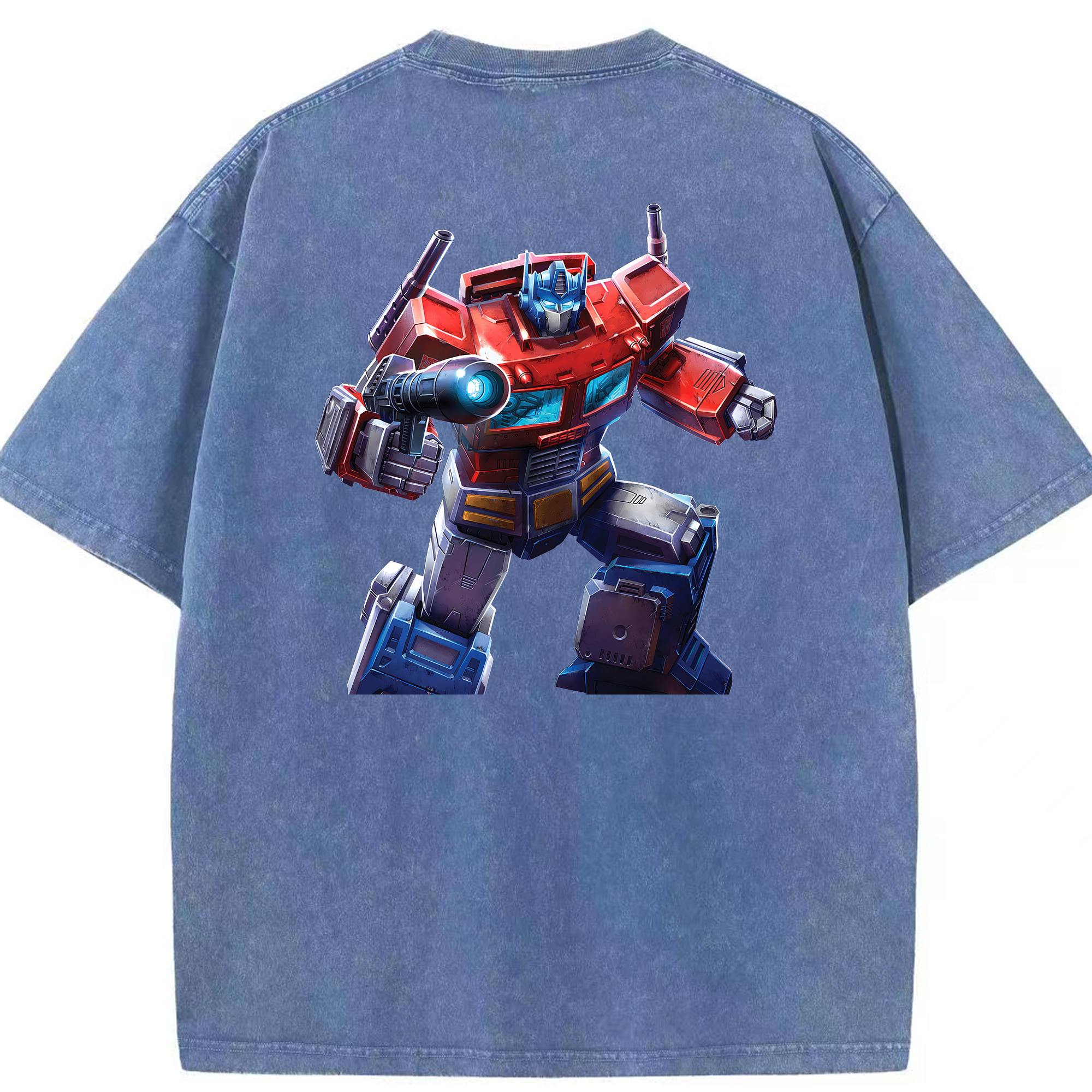 （画像用） Transformers トランスフォーマー 綿100% ヴィンテージ風 半袖Tシャツ（背面プリント）