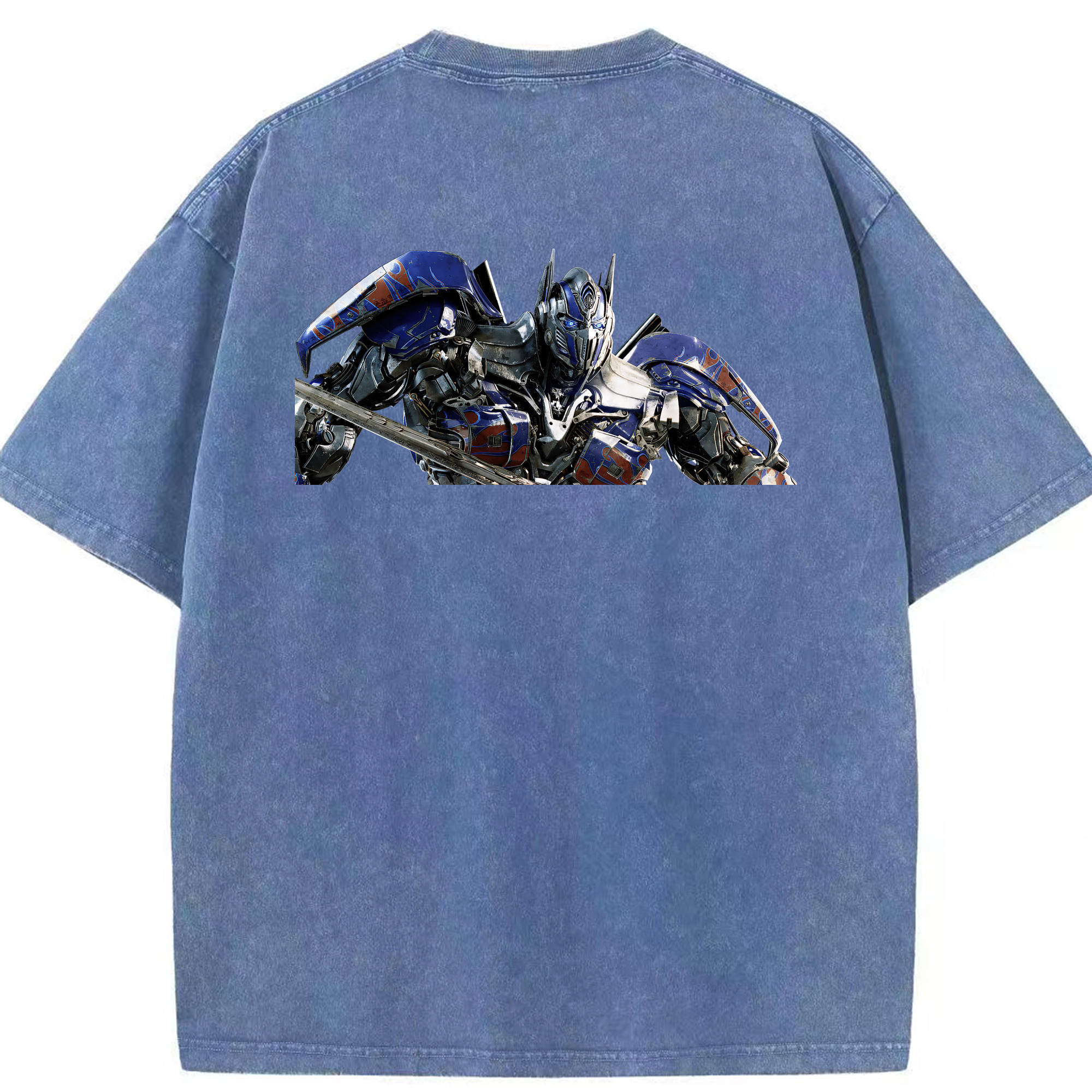 （画像用） Transformers トランスフォーマー 綿100% ヴィンテージ風 半袖Tシャツ（背面プリント）