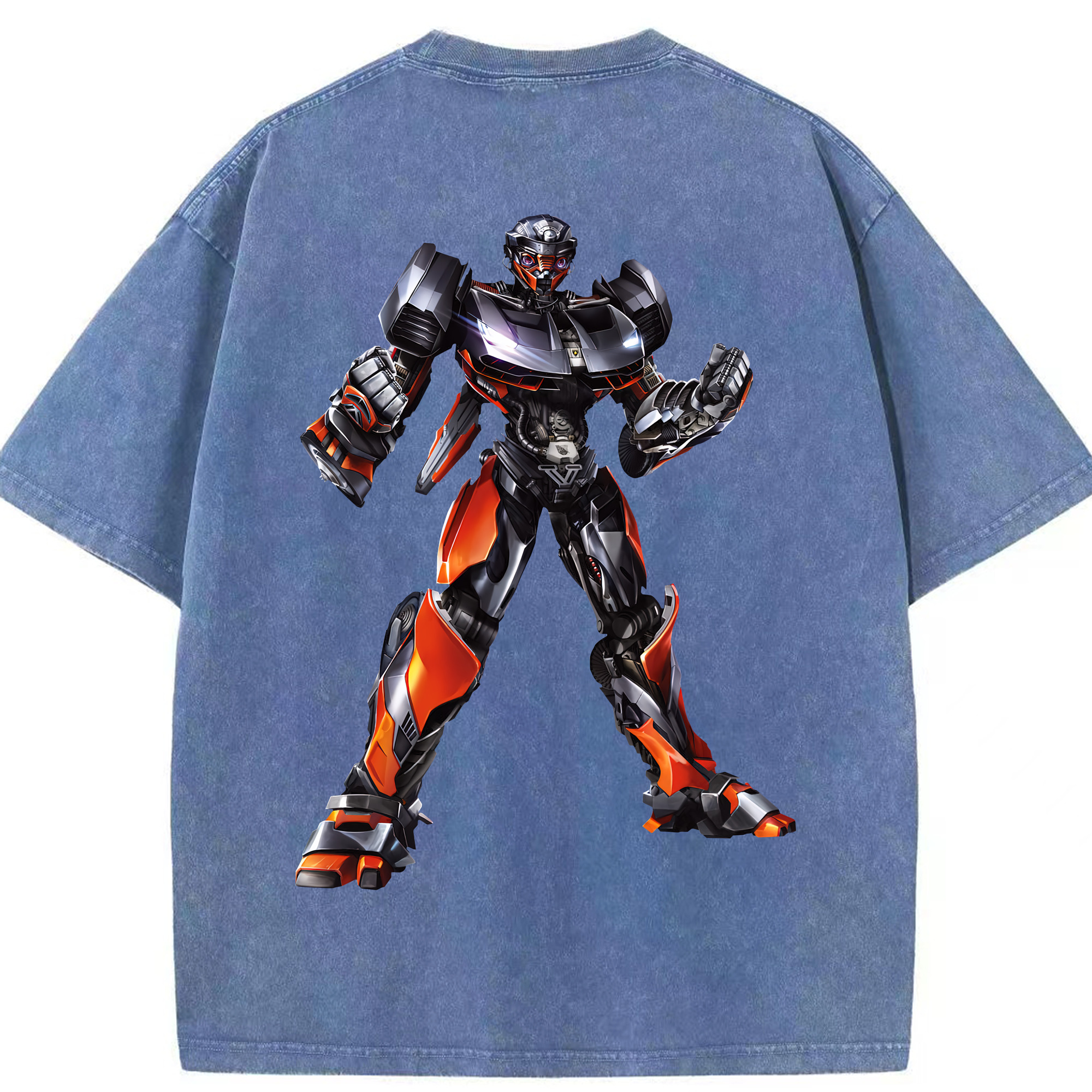 （画像用） Transformers トランスフォーマー 綿100% ヴィンテージ風 半袖Tシャツ（背面プリント）