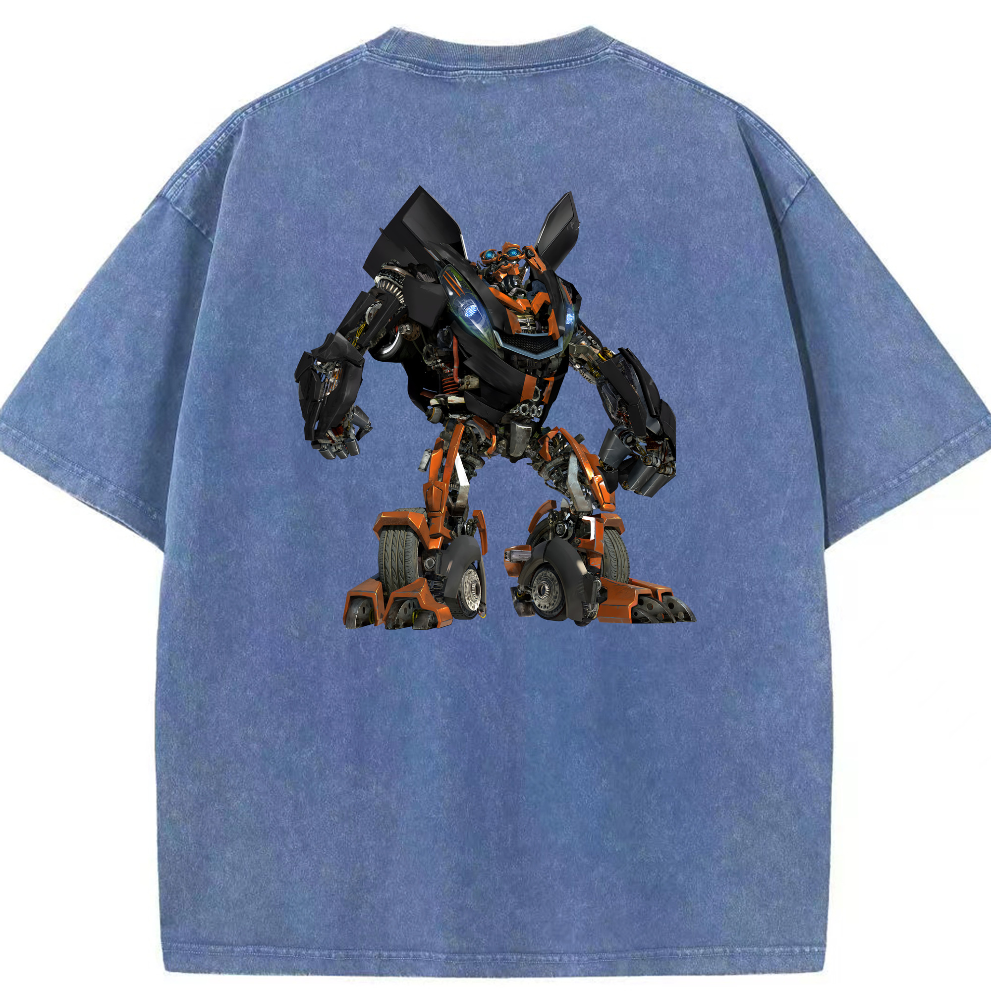 （画像用） Transformers トランスフォーマー 綿100% ヴィンテージ風 半袖Tシャツ（背面プリント）