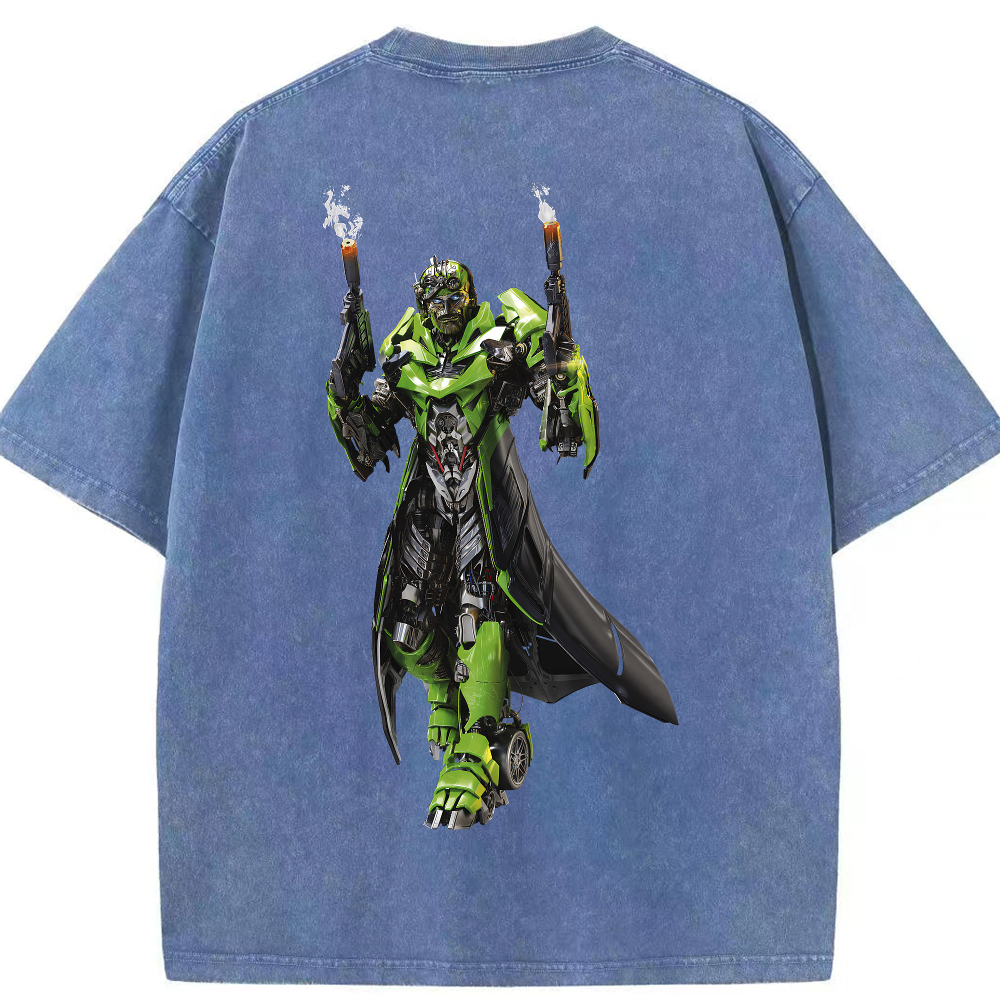 （画像用） Transformers トランスフォーマー 綿100% ヴィンテージ風 半袖Tシャツ（背面プリント）