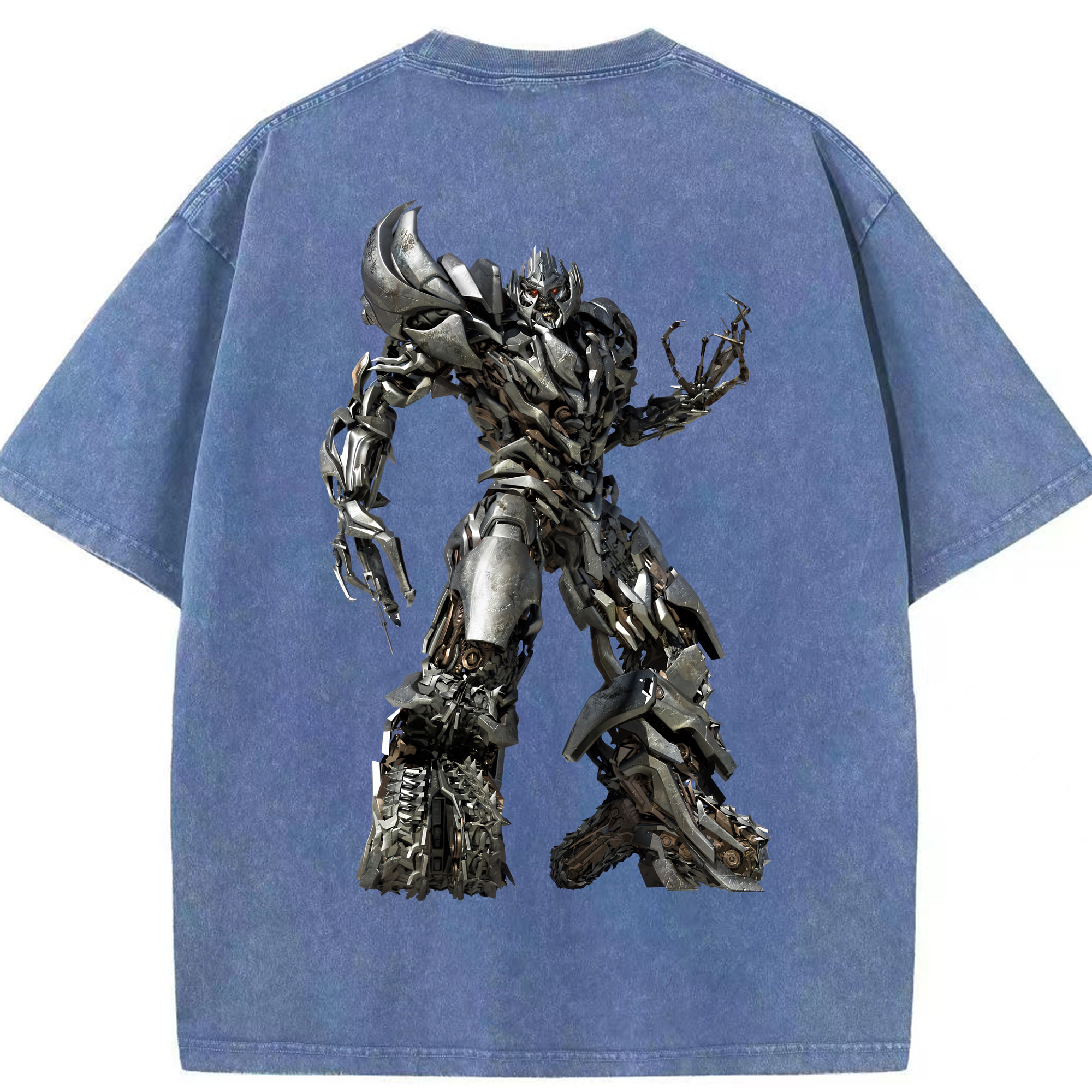 （画像用） Transformers トランスフォーマー 綿100% ヴィンテージ風 半袖Tシャツ（背面プリント）