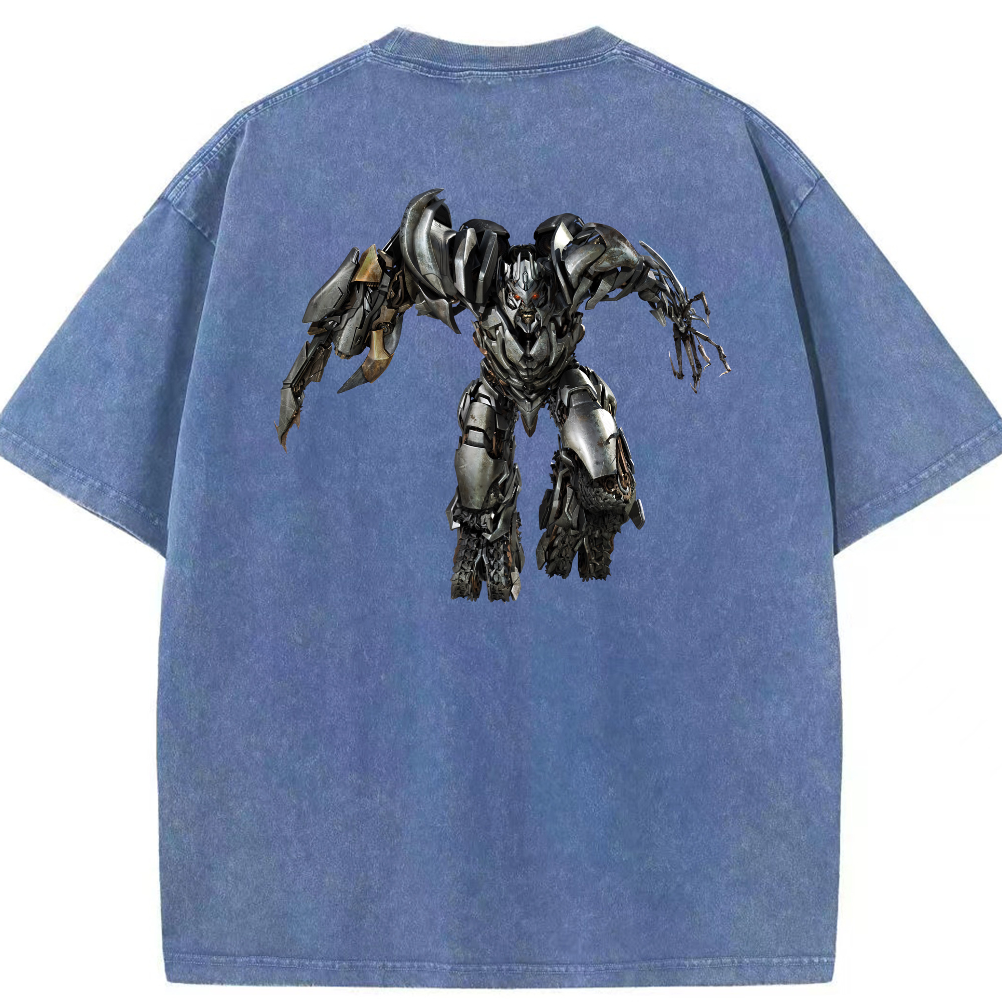 （画像用） Transformers トランスフォーマー 綿100% ヴィンテージ風 半袖Tシャツ（背面プリント）