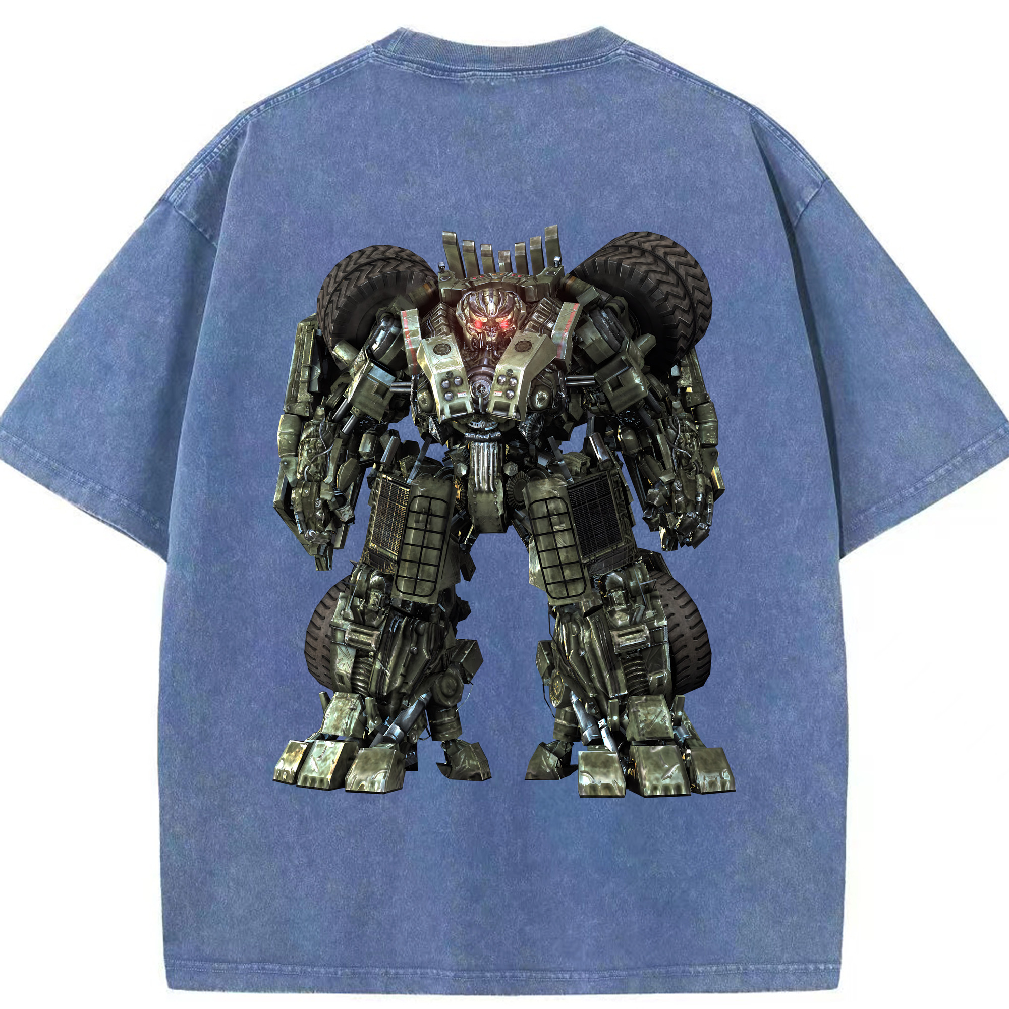 （画像用） Transformers トランスフォーマー 綿100% ヴィンテージ風 半袖Tシャツ（背面プリント）