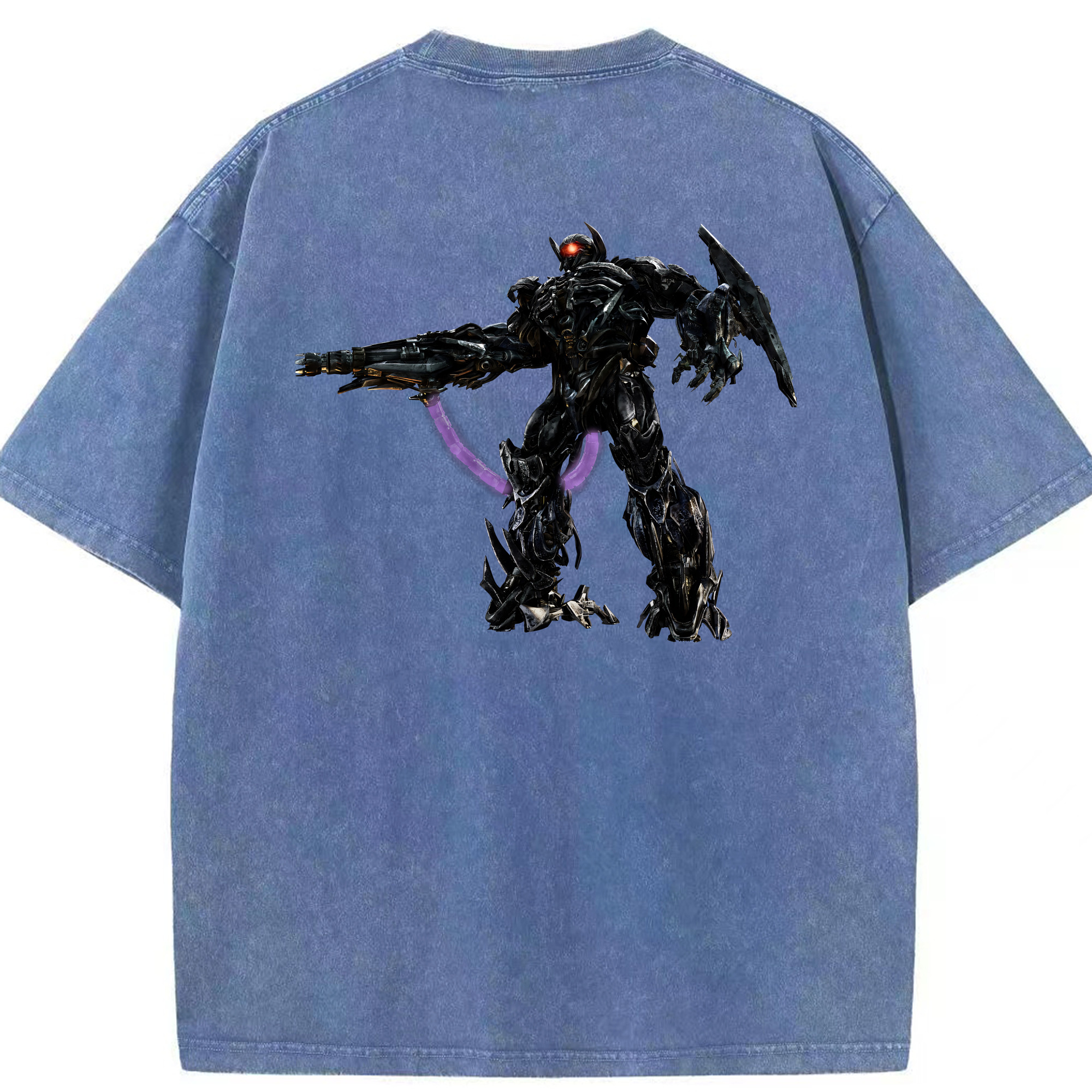 （画像用） Transformers トランスフォーマー 綿100% ヴィンテージ風 半袖Tシャツ（背面プリント）