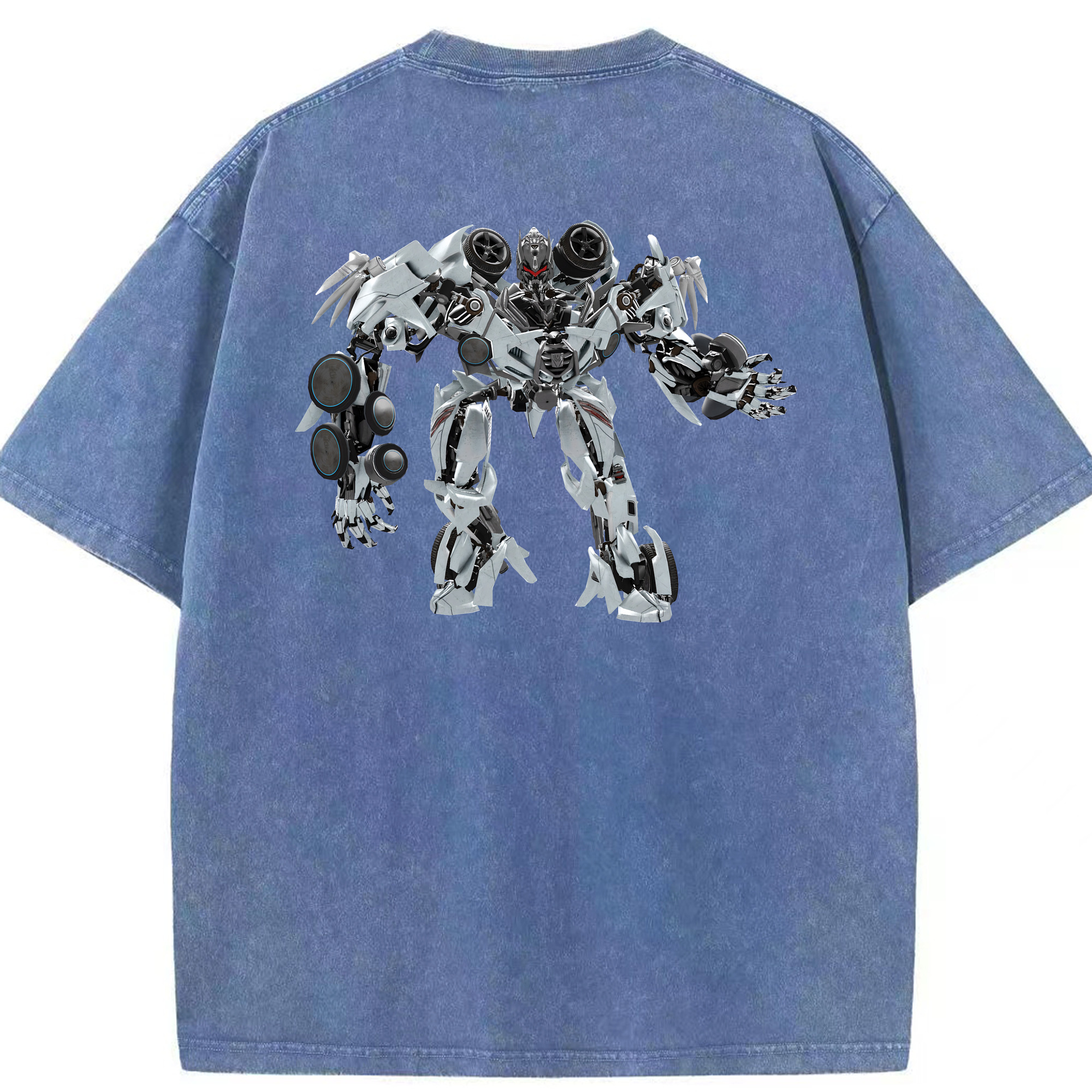 （画像用） Transformers トランスフォーマー 綿100% ヴィンテージ風 半袖Tシャツ（背面プリント）
