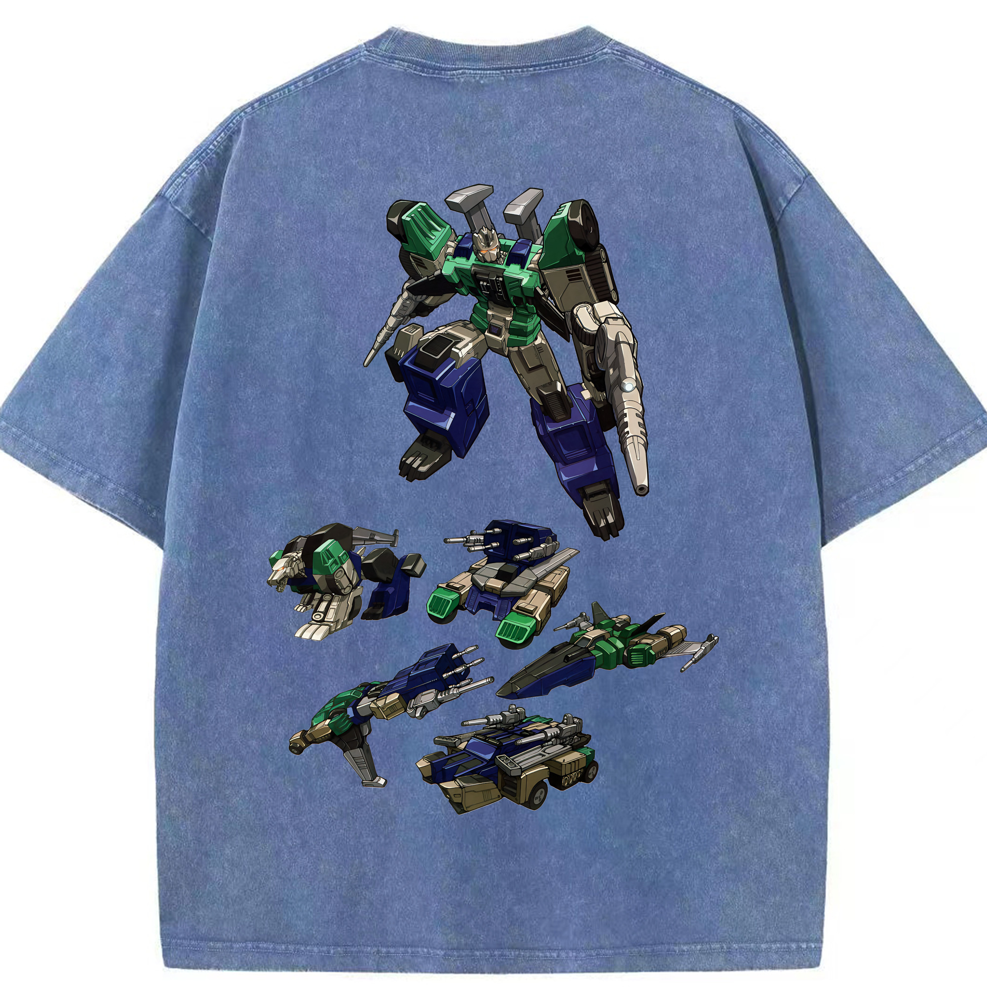 （画像用） Transformers トランスフォーマー 綿100% ヴィンテージ風 半袖Tシャツ（背面プリント）