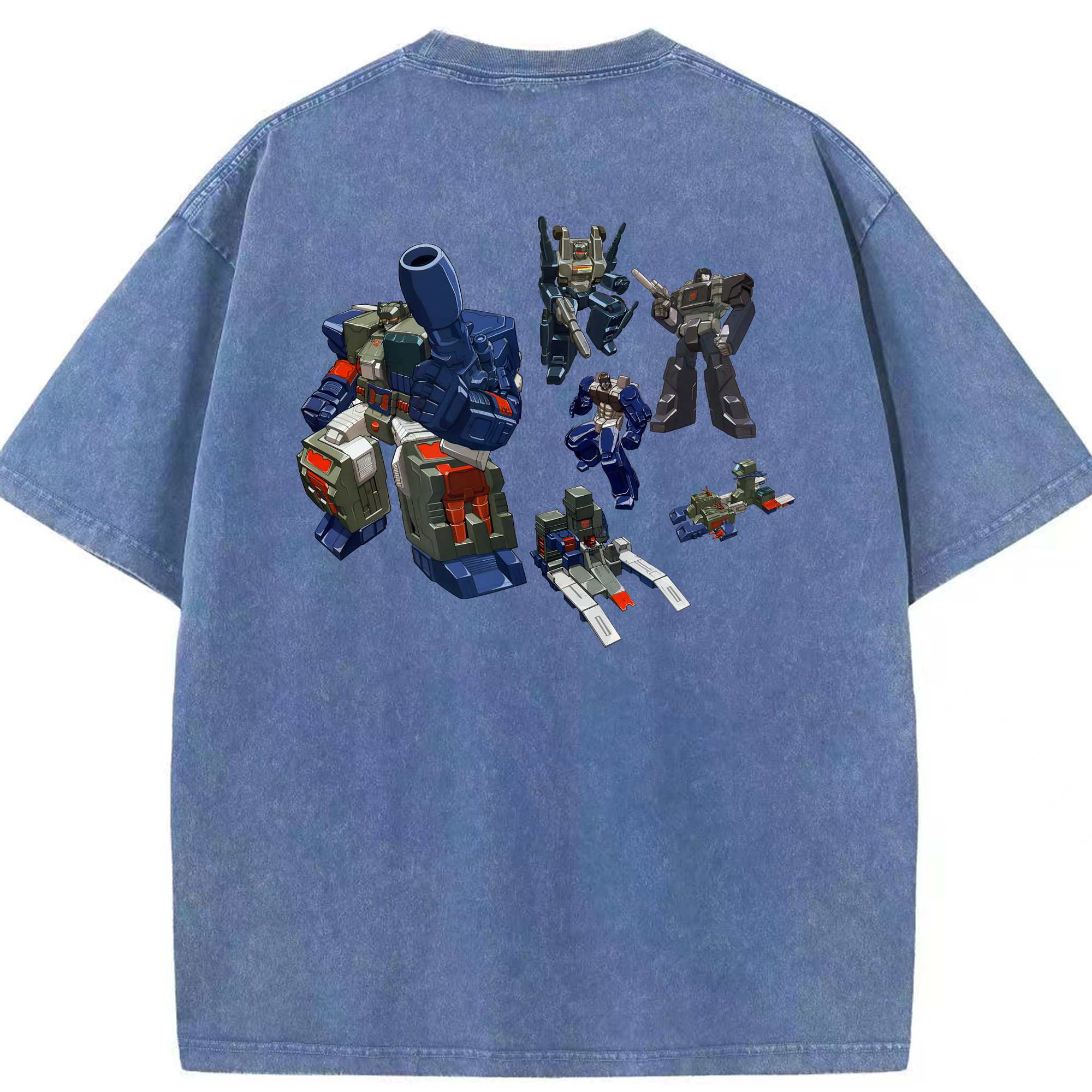 （画像用） Transformers トランスフォーマー 綿100% ヴィンテージ風 半袖Tシャツ（背面プリント）