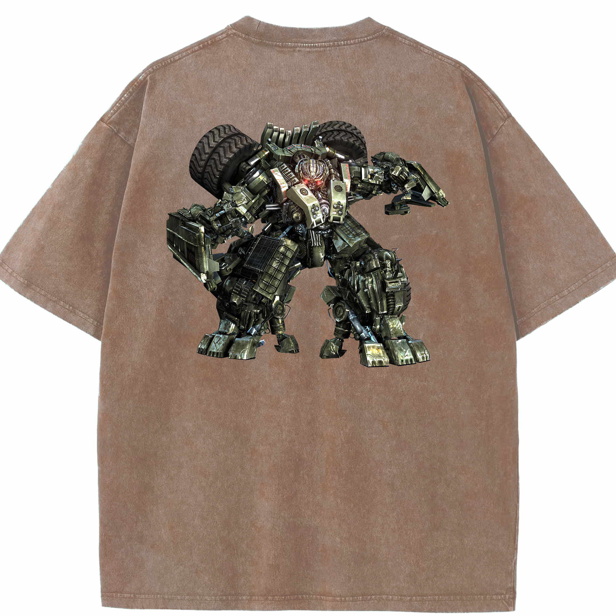 （画像用） Transformers トランスフォーマー 綿100% ヴィンテージ風 半袖Tシャツ（背面プリント）