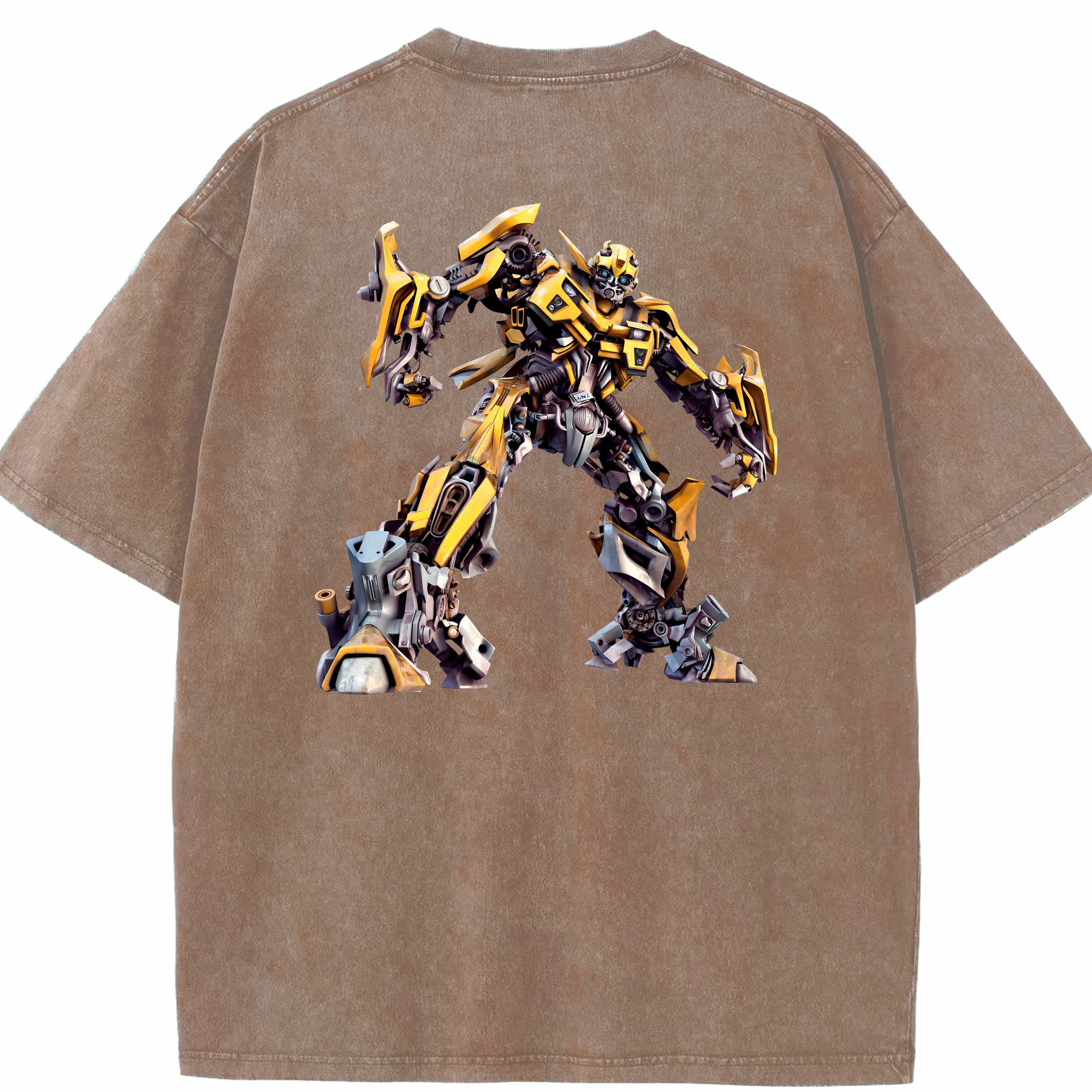 （画像用） Transformers トランスフォーマー 綿100% ヴィンテージ風 半袖Tシャツ（背面プリント）