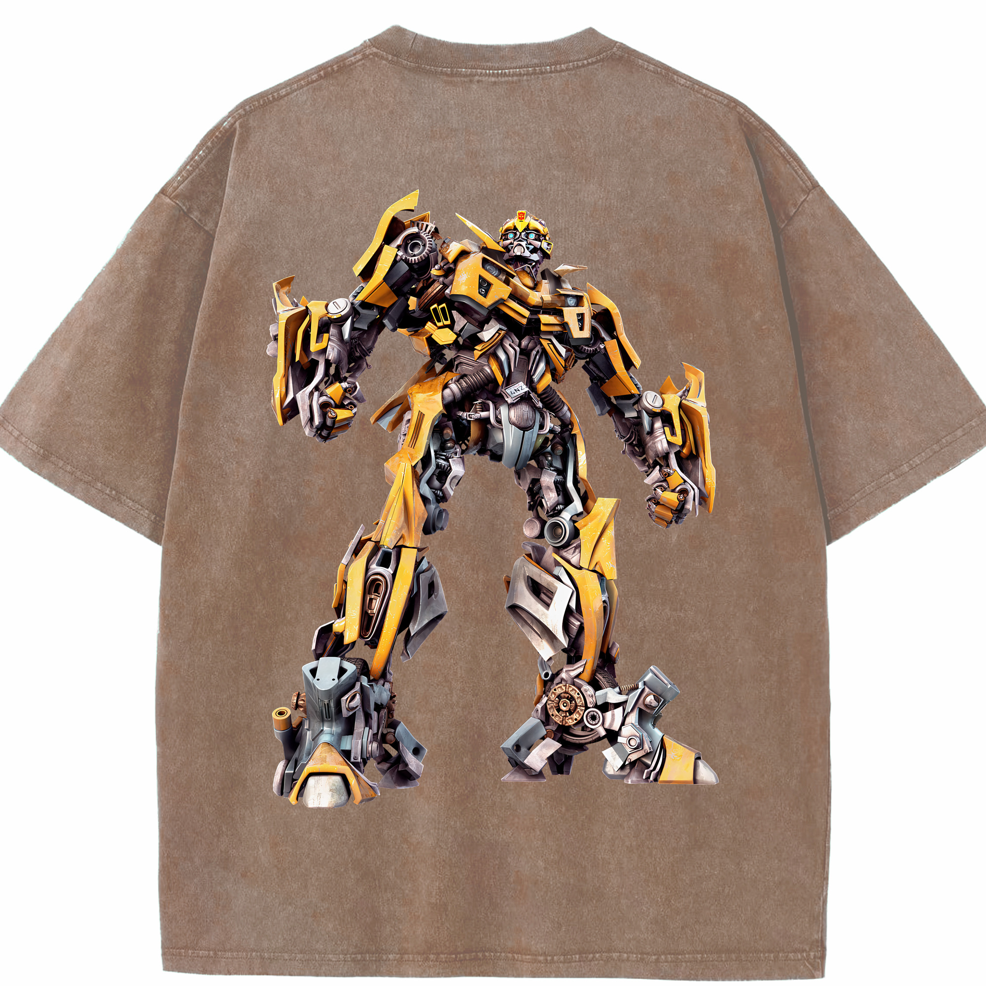 （画像用） Transformers トランスフォーマー 綿100% ヴィンテージ風 半袖Tシャツ（背面プリント）