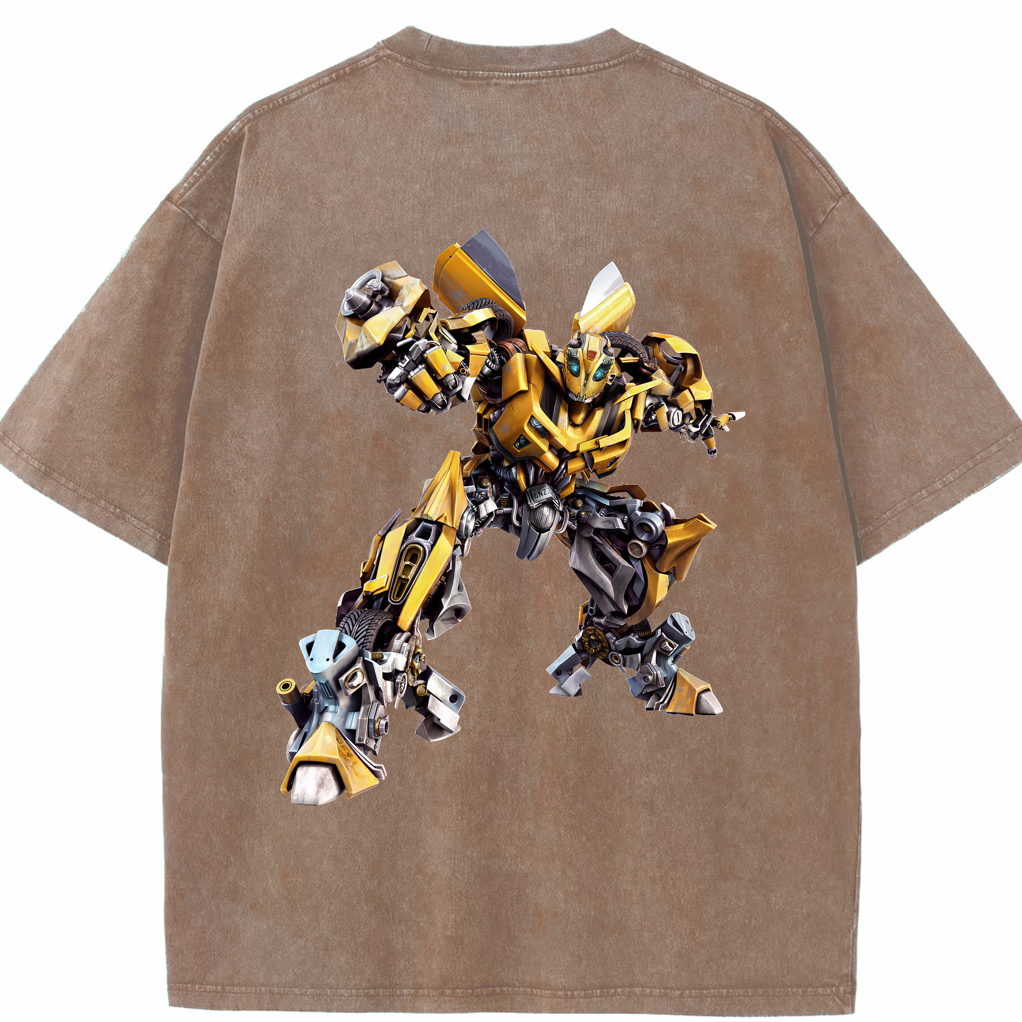 （画像用） Transformers トランスフォーマー 綿100% ヴィンテージ風 半袖Tシャツ（背面プリント）