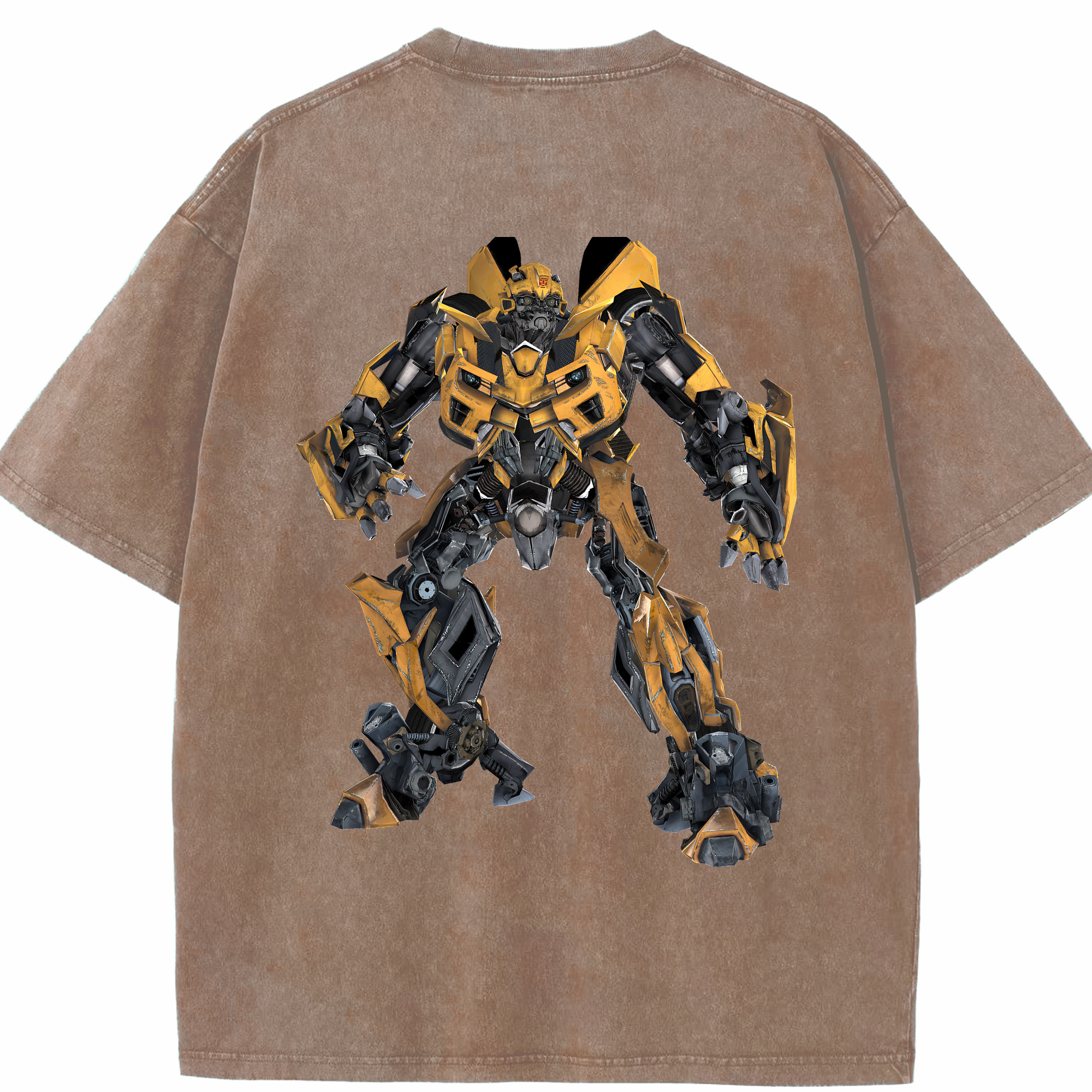 （画像用） Transformers トランスフォーマー 綿100% ヴィンテージ風 半袖Tシャツ（背面プリント）