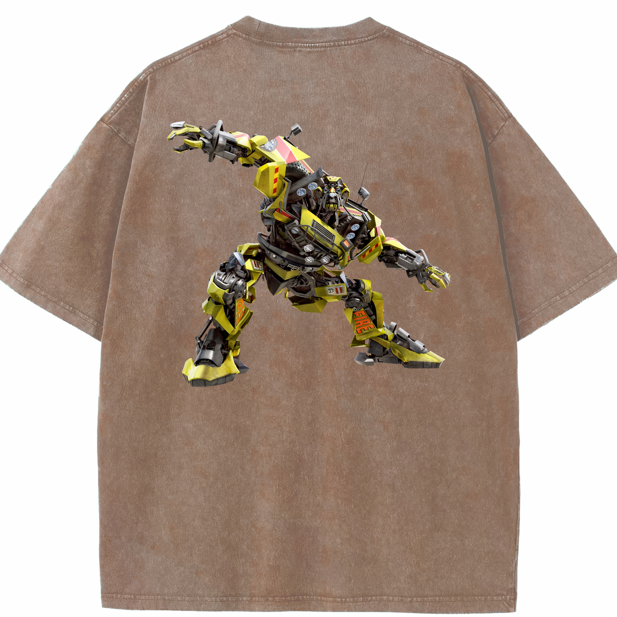 （画像用） Transformers トランスフォーマー 綿100% ヴィンテージ風 半袖Tシャツ（背面プリント）