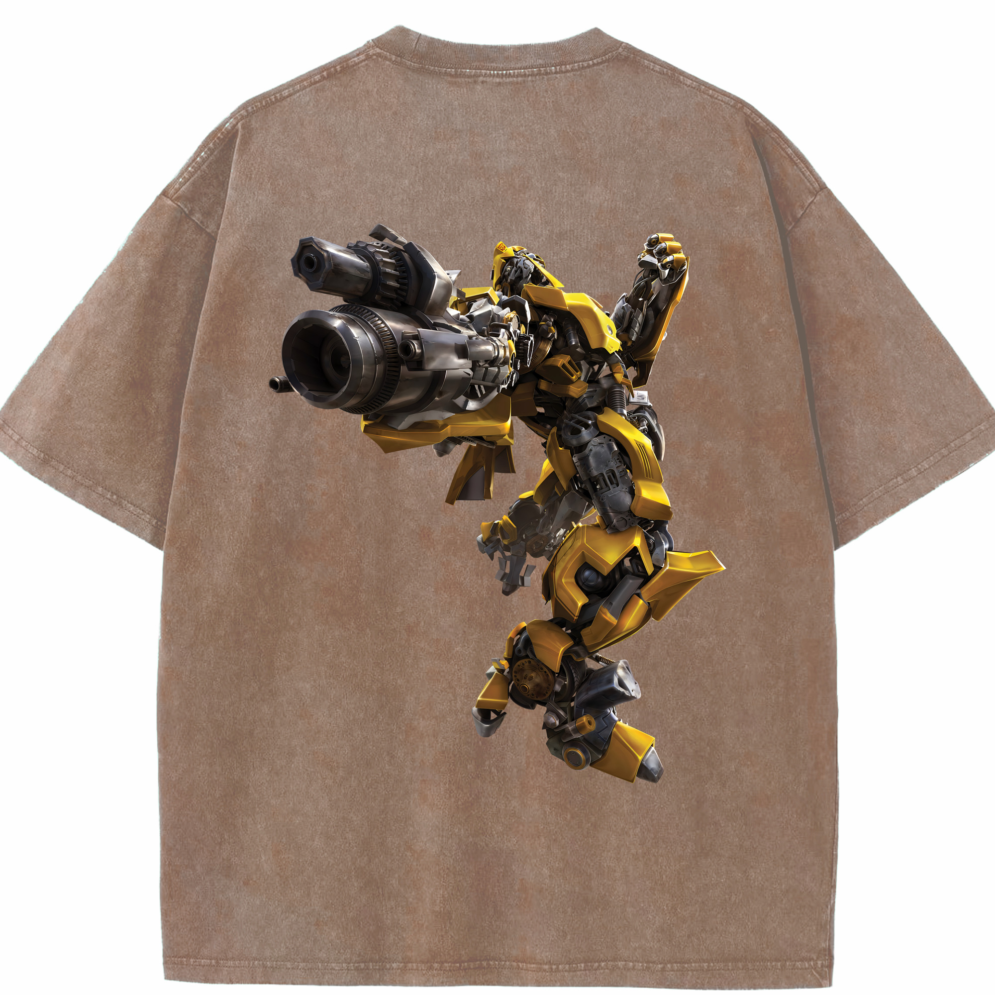 （画像用） Transformers トランスフォーマー 綿100% ヴィンテージ風 半袖Tシャツ（背面プリント）