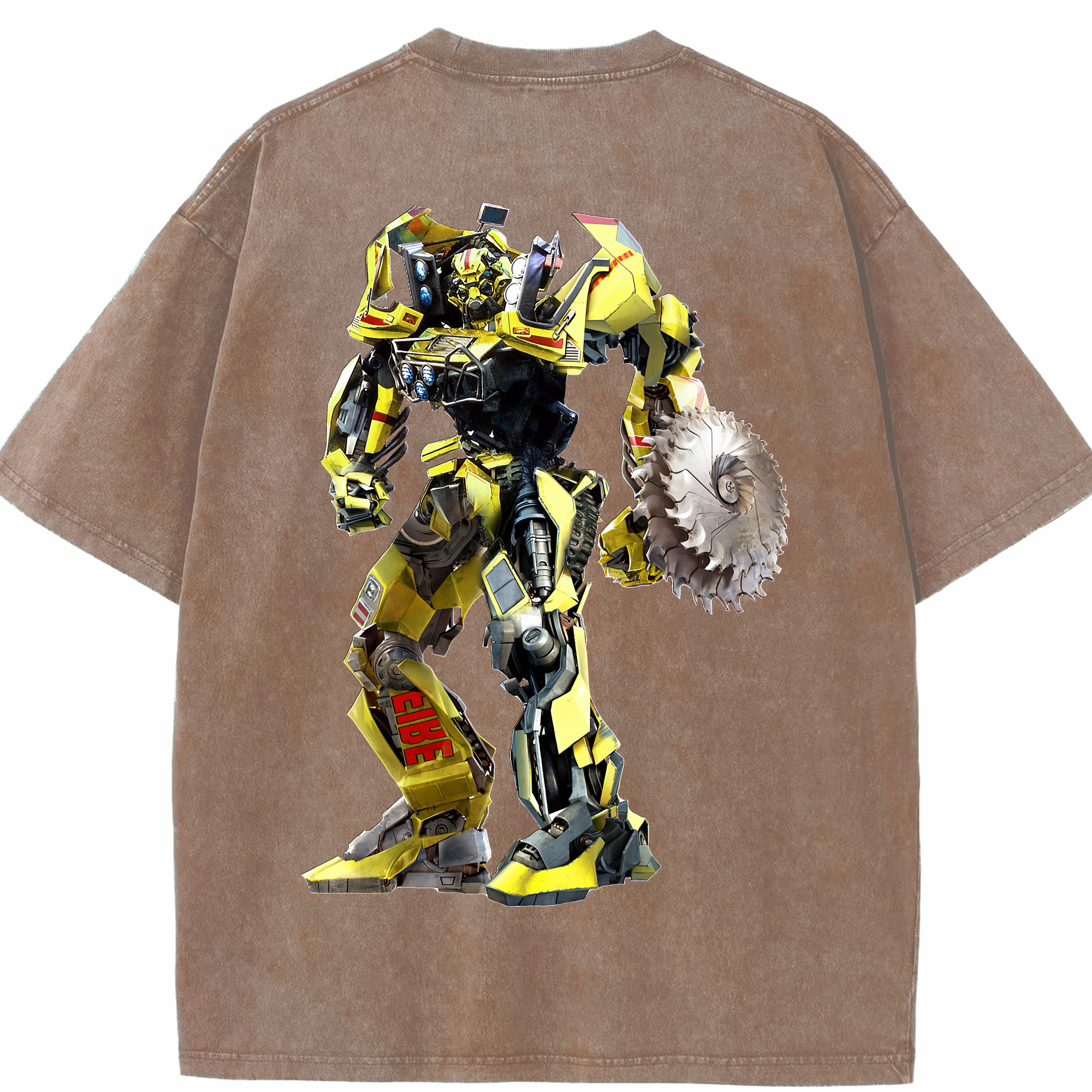 （画像用） Transformers トランスフォーマー 綿100% ヴィンテージ風 半袖Tシャツ（背面プリント）