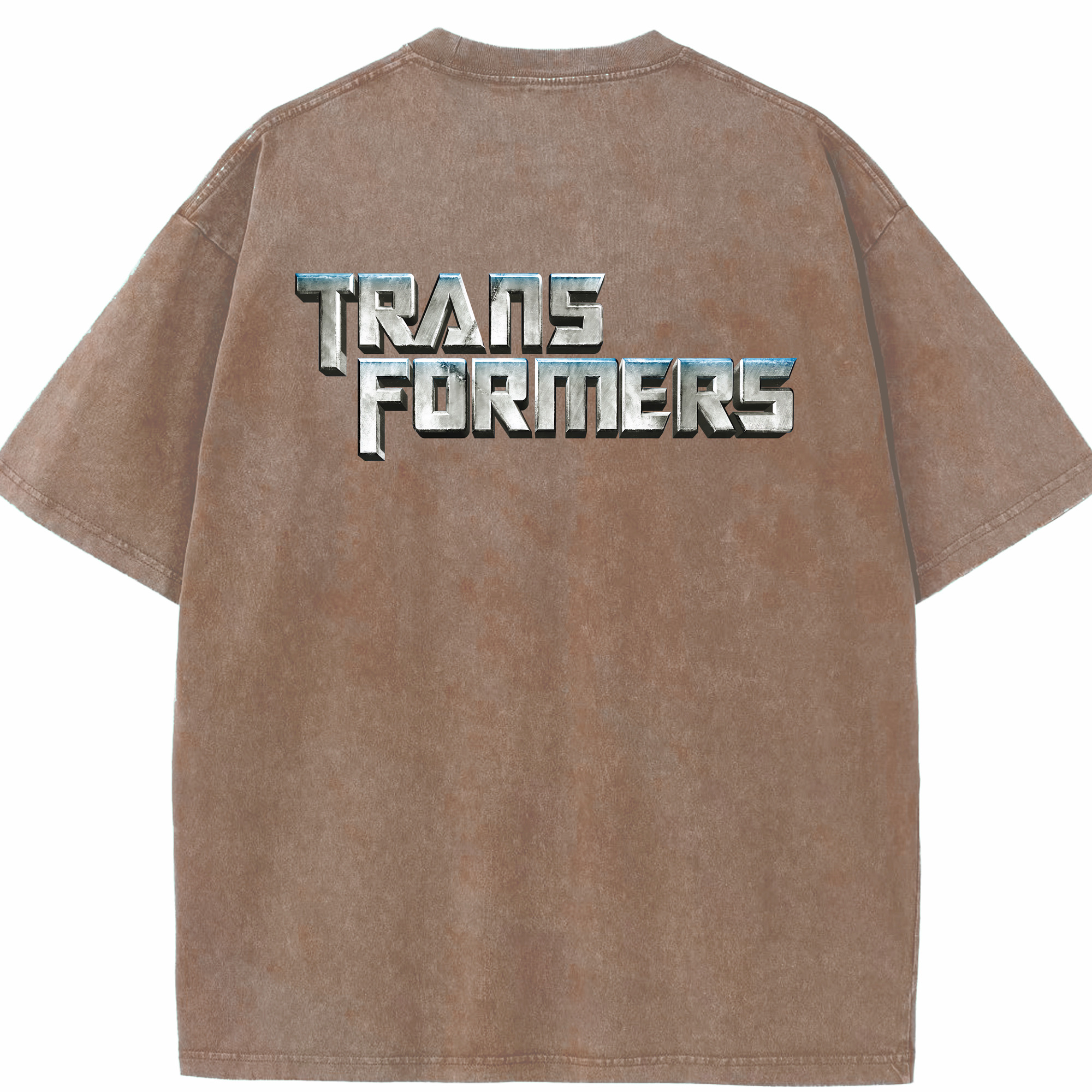 （画像用） Transformers トランスフォーマー 綿100% ヴィンテージ風 半袖Tシャツ（背面プリント）