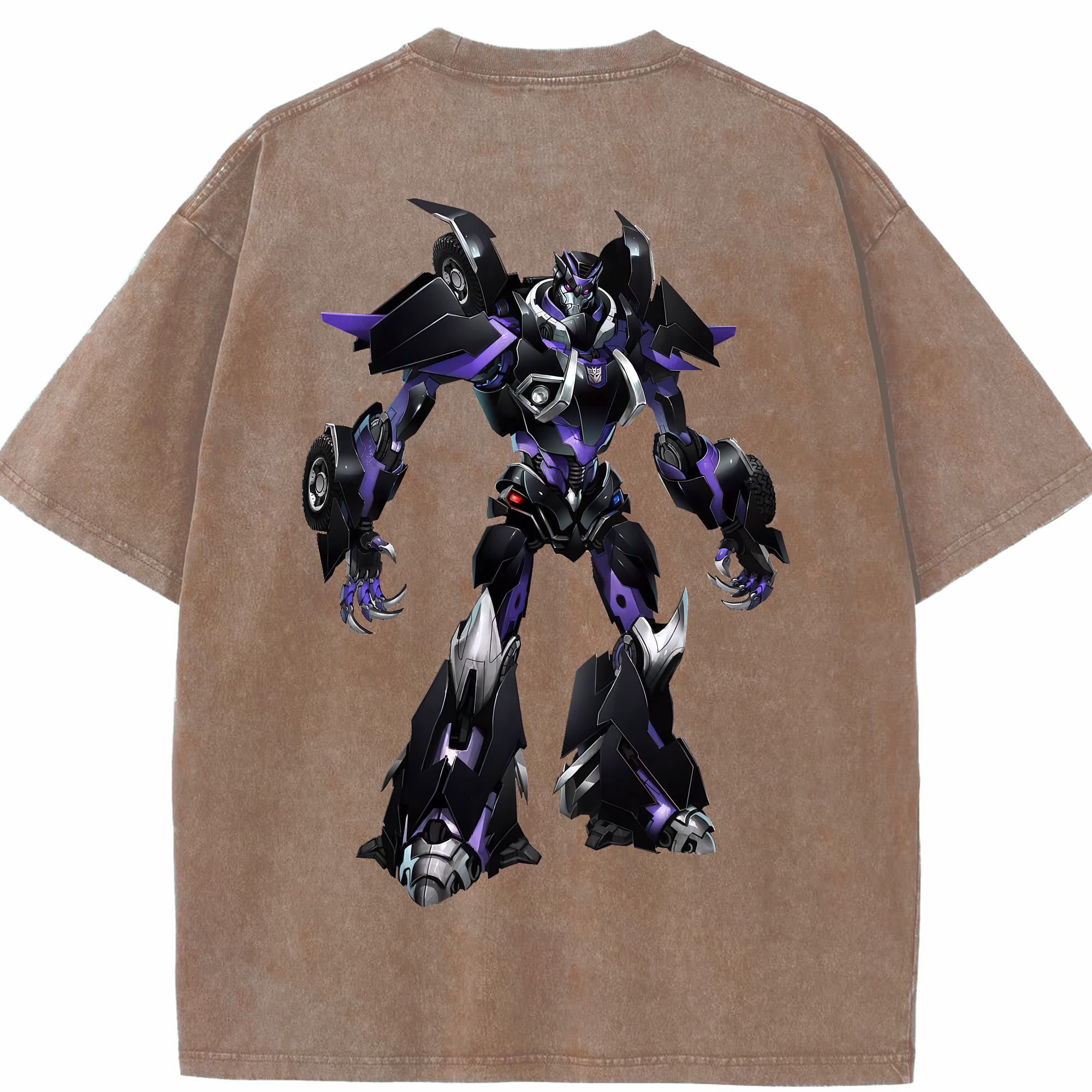 （画像用） Transformers トランスフォーマー 綿100% ヴィンテージ風 半袖Tシャツ（背面プリント）