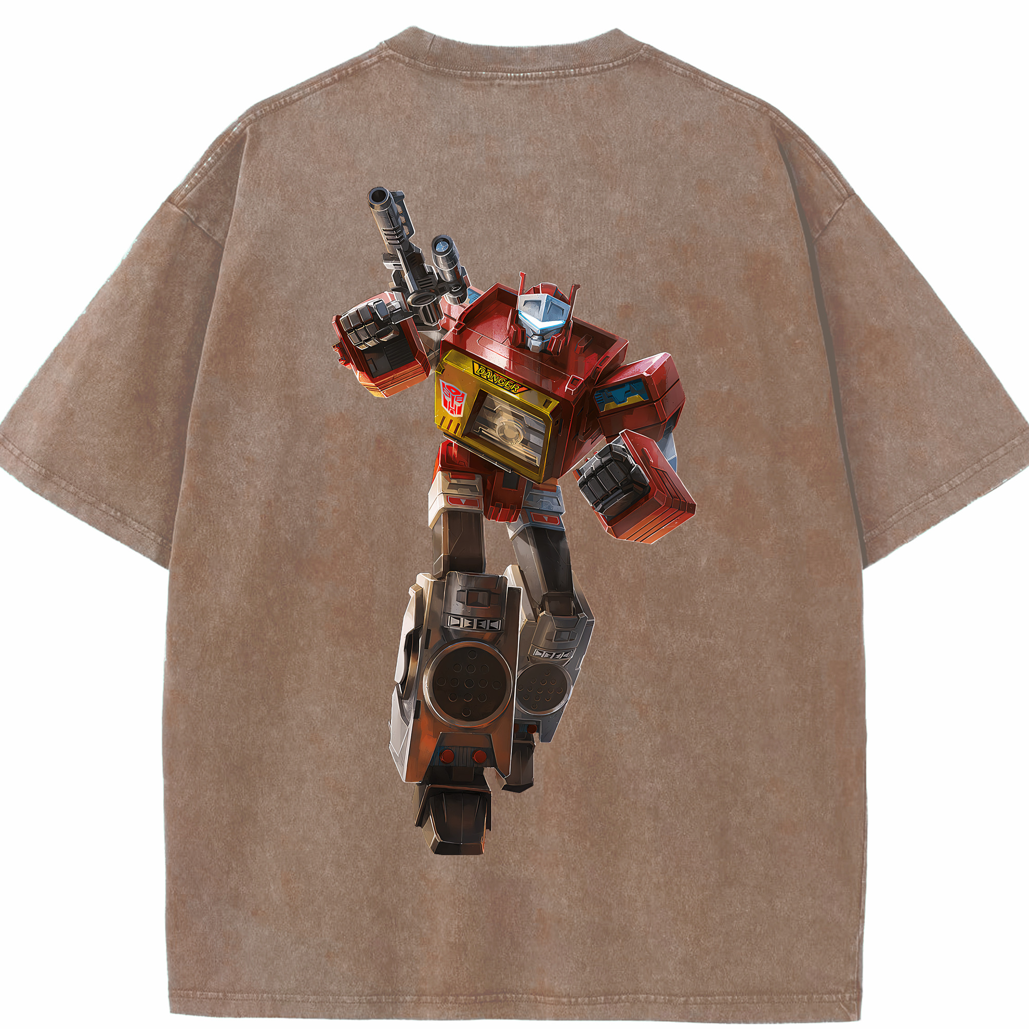（画像用） Transformers トランスフォーマー 綿100% ヴィンテージ風 半袖Tシャツ（背面プリント）
