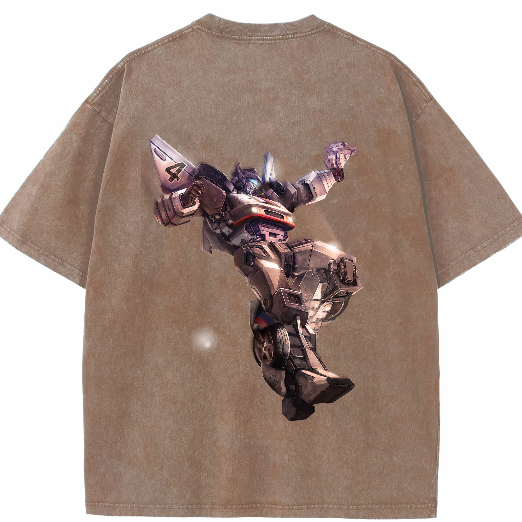 （画像用） Transformers トランスフォーマー 綿100% ヴィンテージ風 半袖Tシャツ（背面プリント）