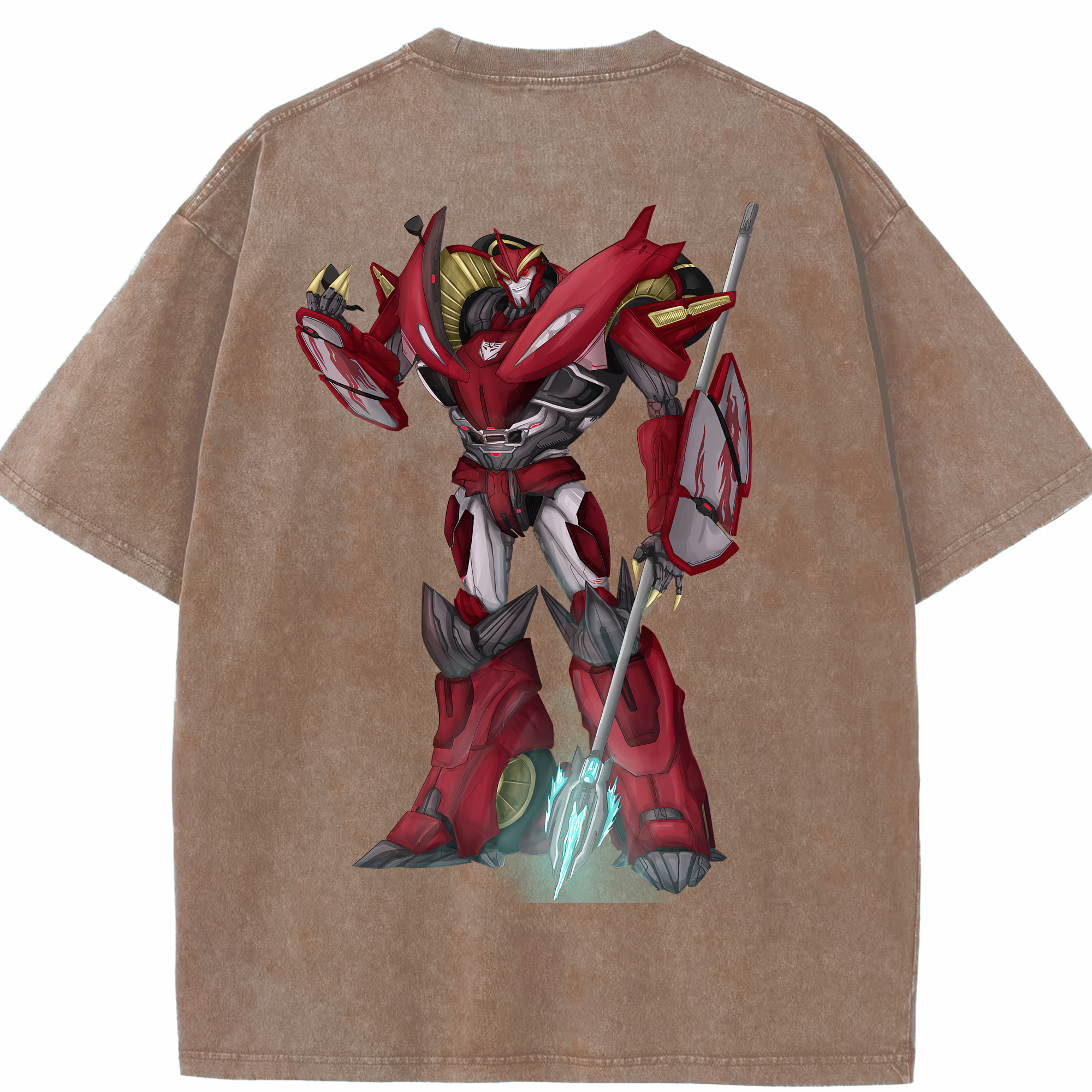 （画像用） Transformers トランスフォーマー 綿100% ヴィンテージ風 半袖Tシャツ（背面プリント）
